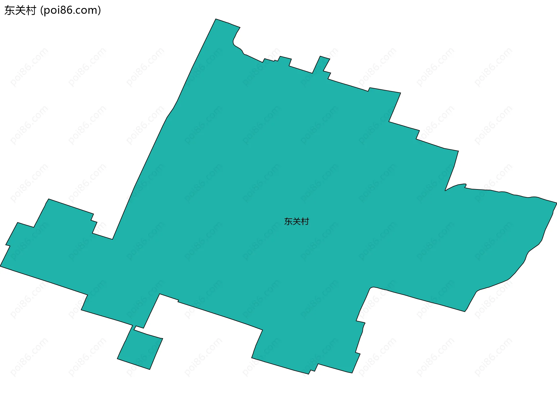 东关村边界地图