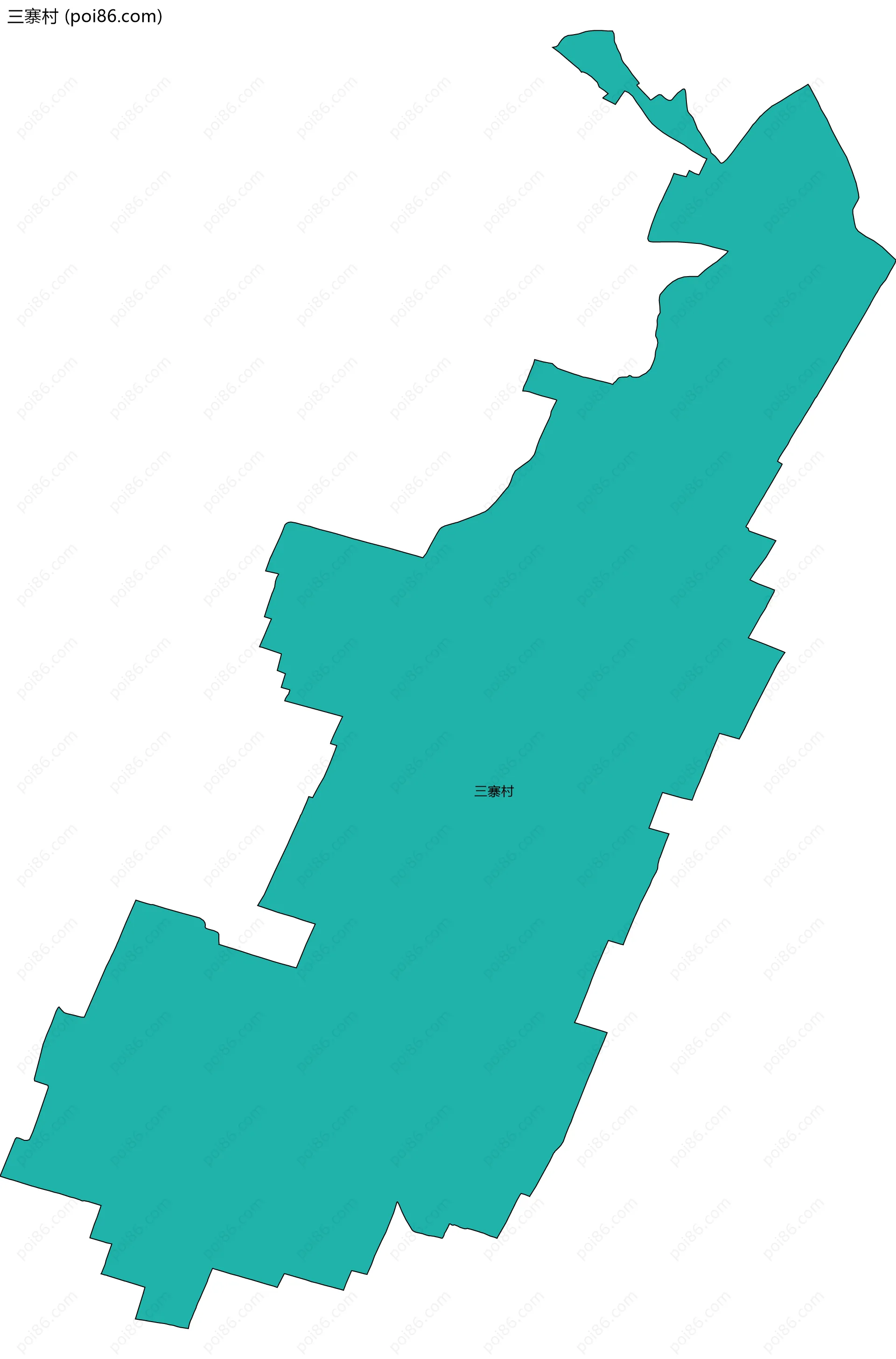 三寨村边界地图