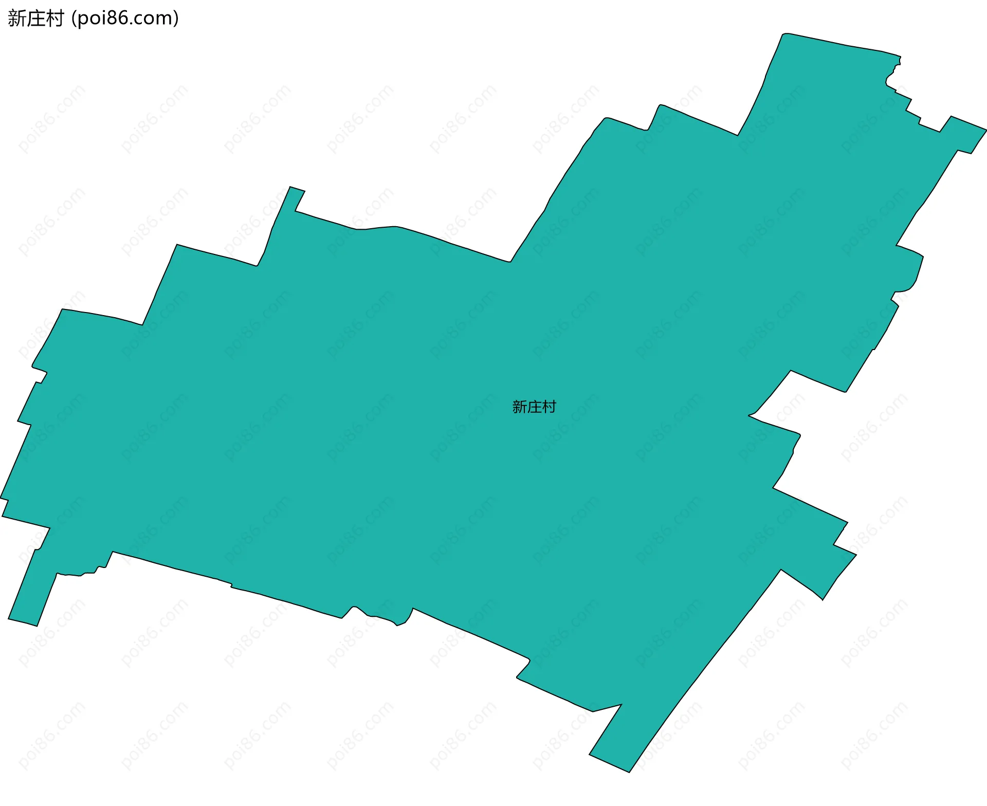 新庄村边界地图
