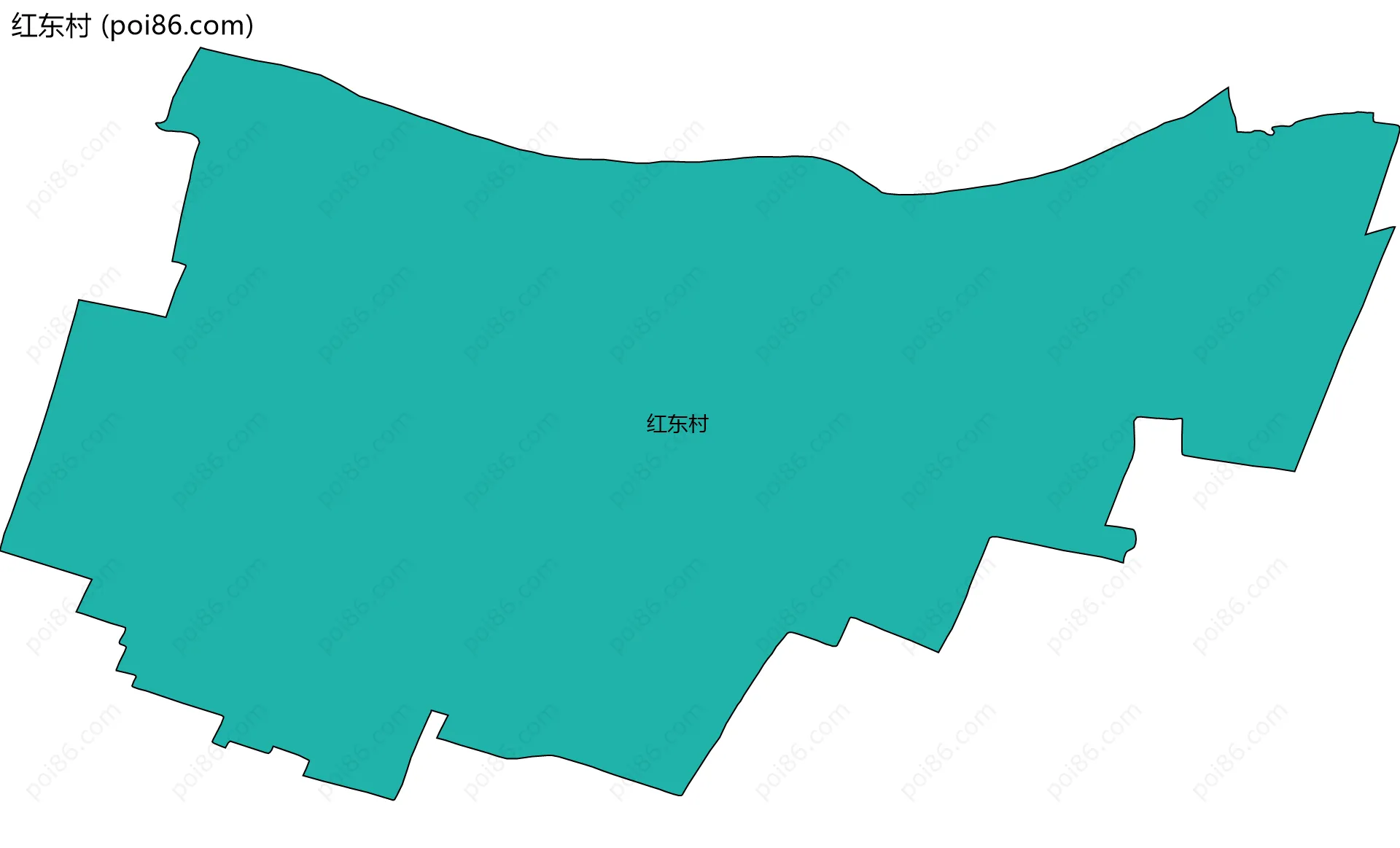 红东村边界地图