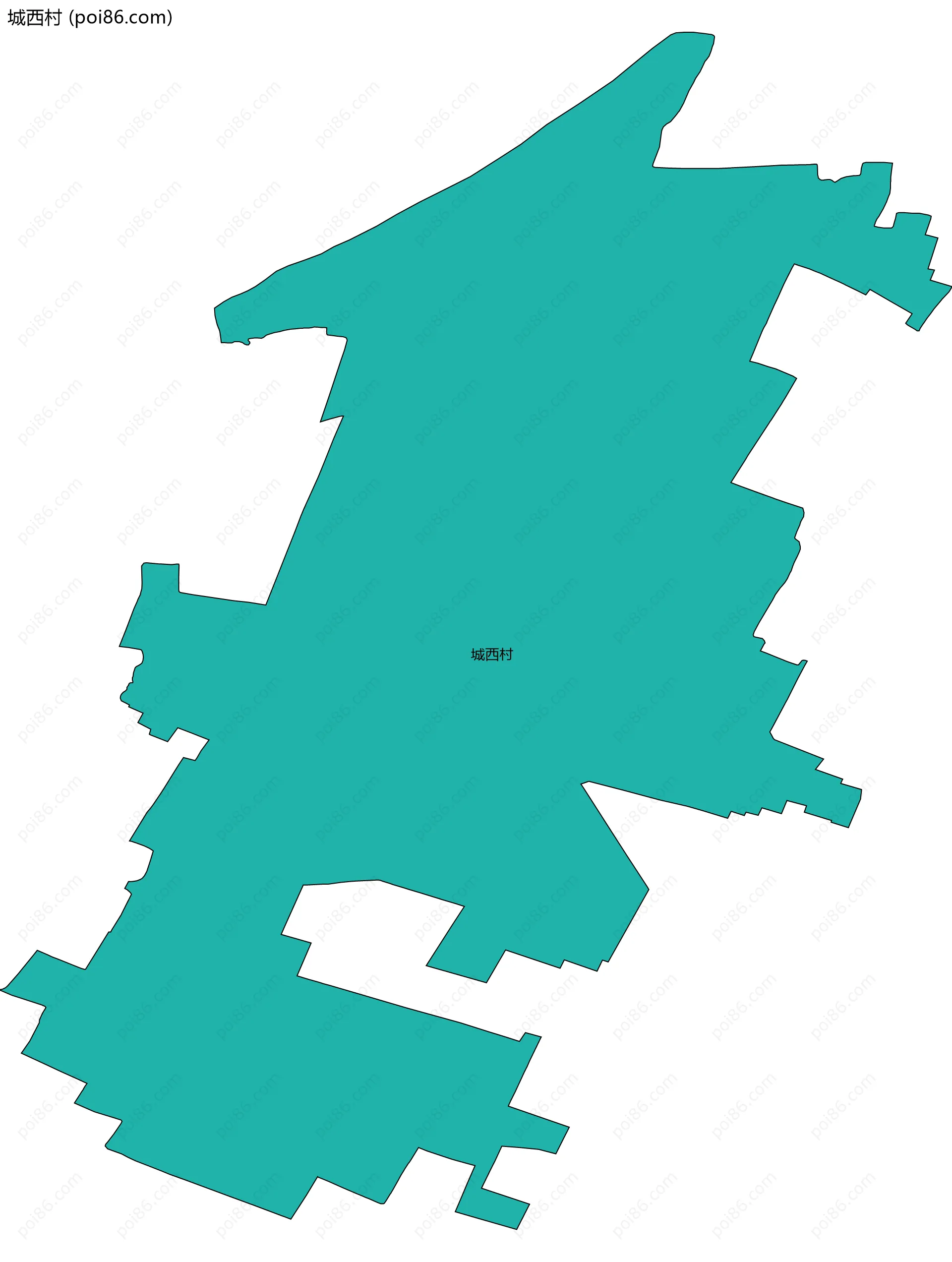 城西村边界地图