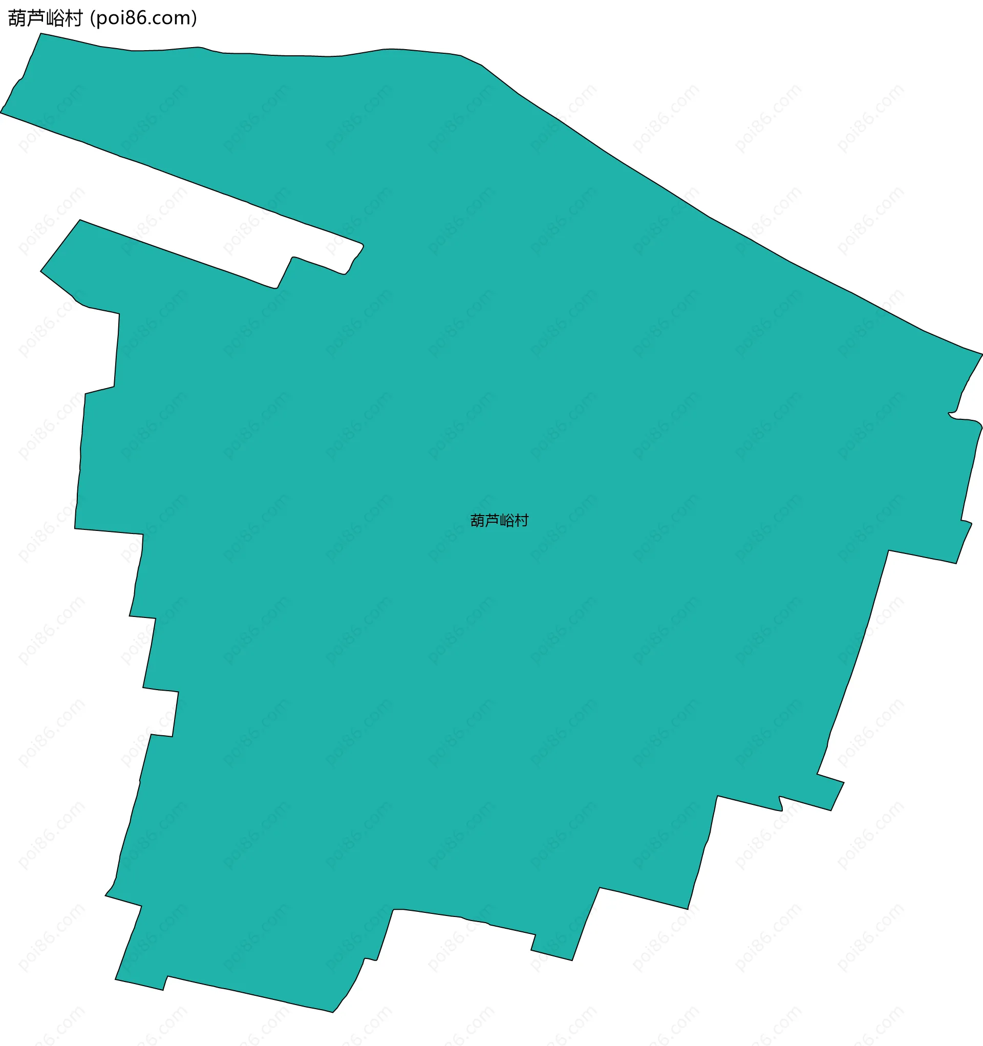 葫芦峪村边界地图