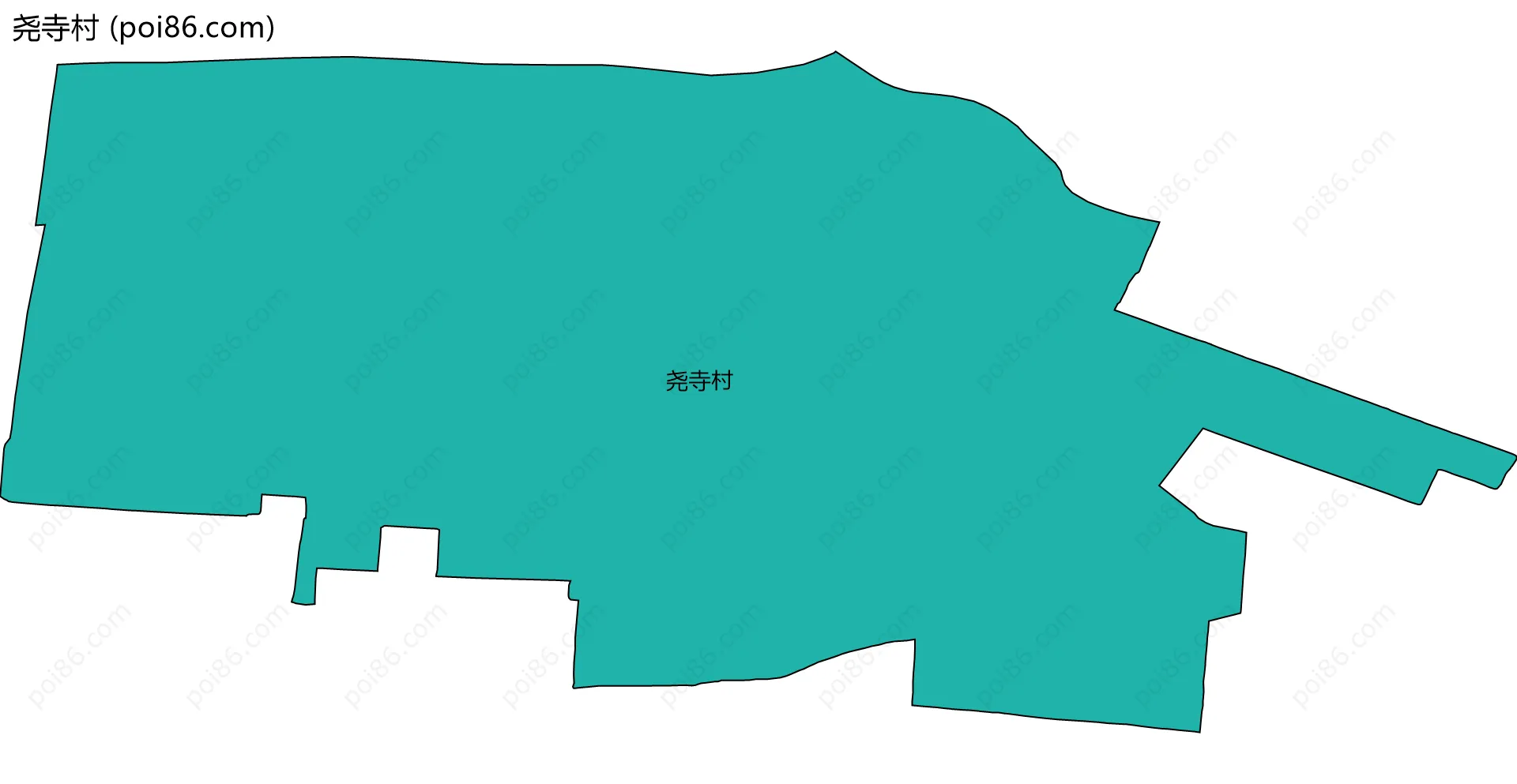 尧寺村边界地图