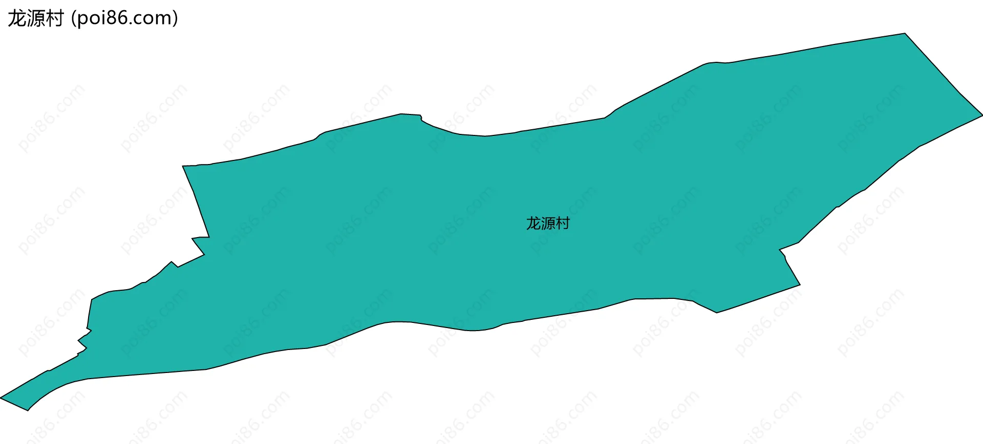 龙源村边界地图