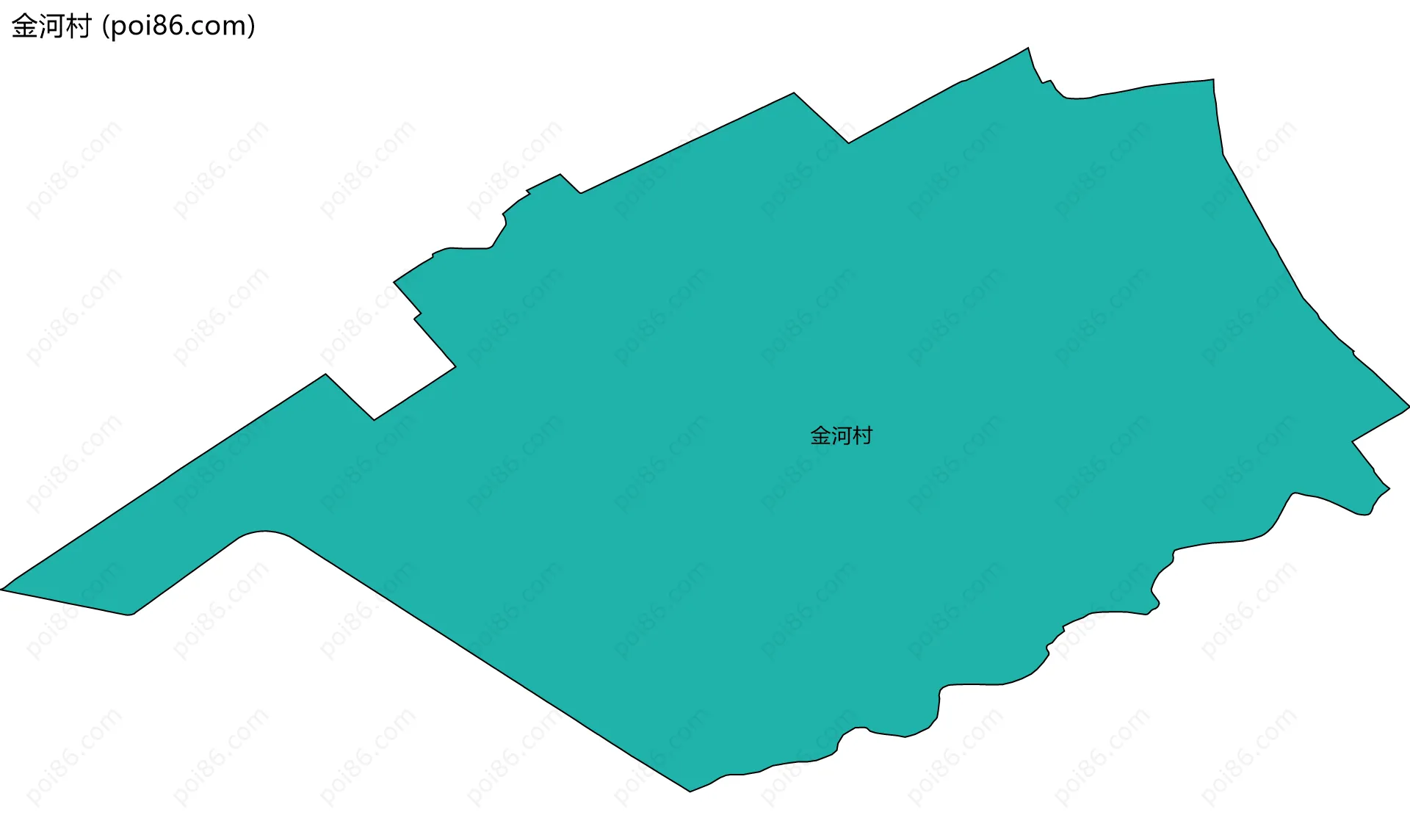 金河村边界地图