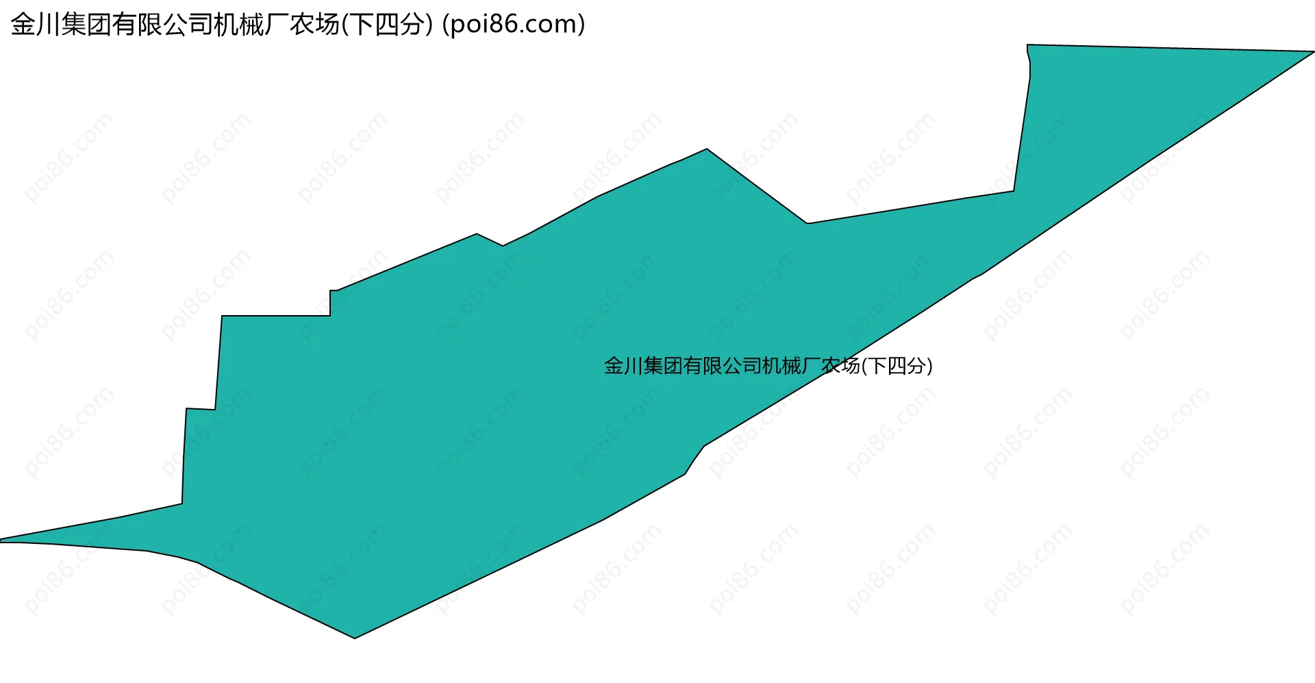 金川集团有限公司机械厂农场(下四分)边界地图