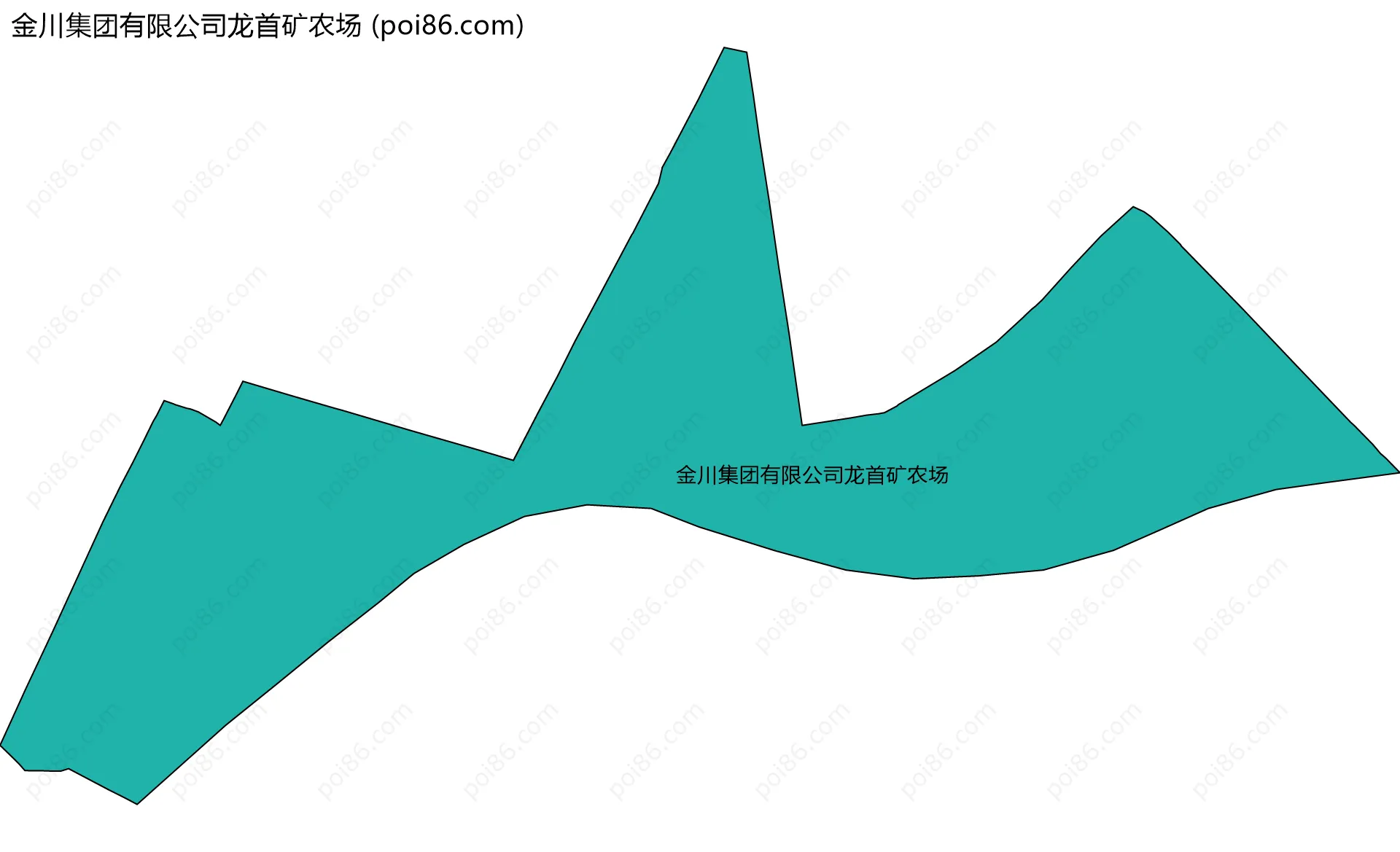 金川集团有限公司龙首矿农场边界地图