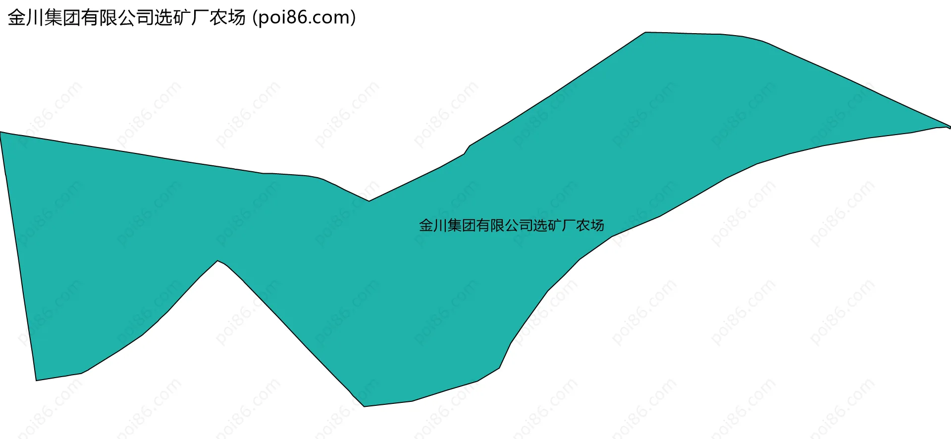 金川集团有限公司选矿厂农场边界地图
