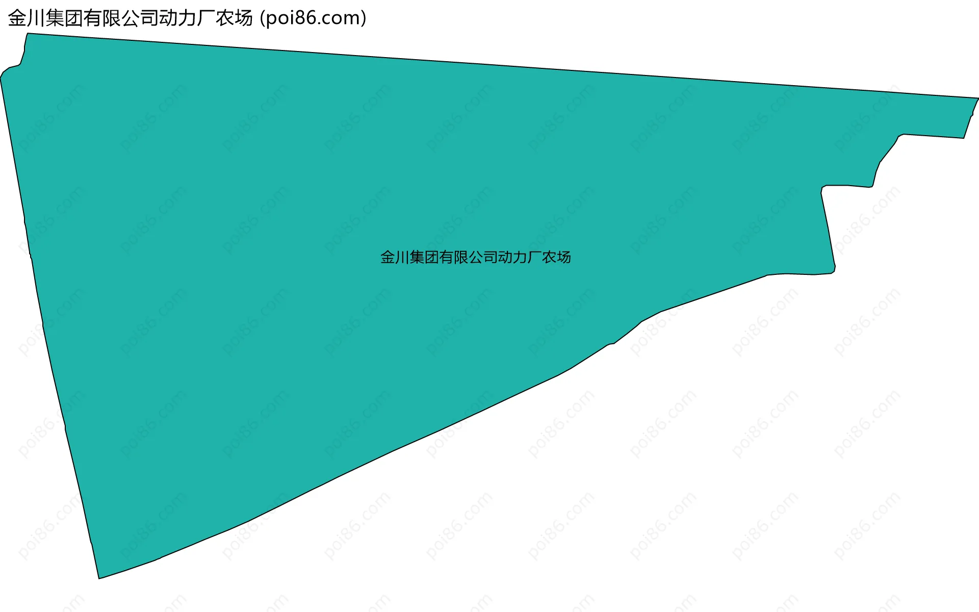 金川集团有限公司动力厂农场边界地图