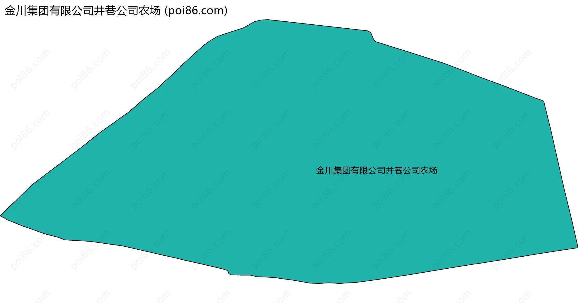 金川集团有限公司井巷公司农场边界地图