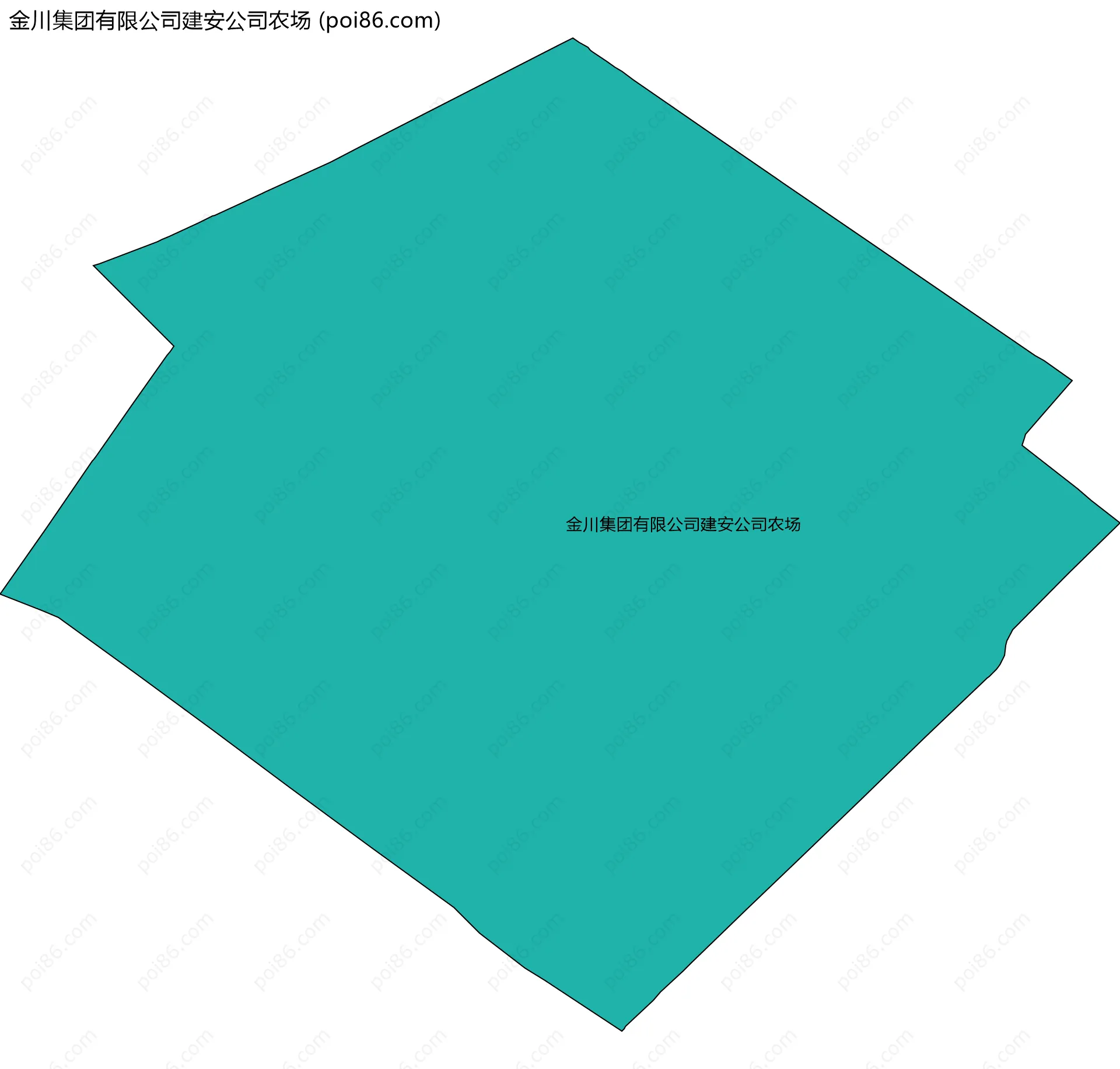 金川集团有限公司建安公司农场边界地图