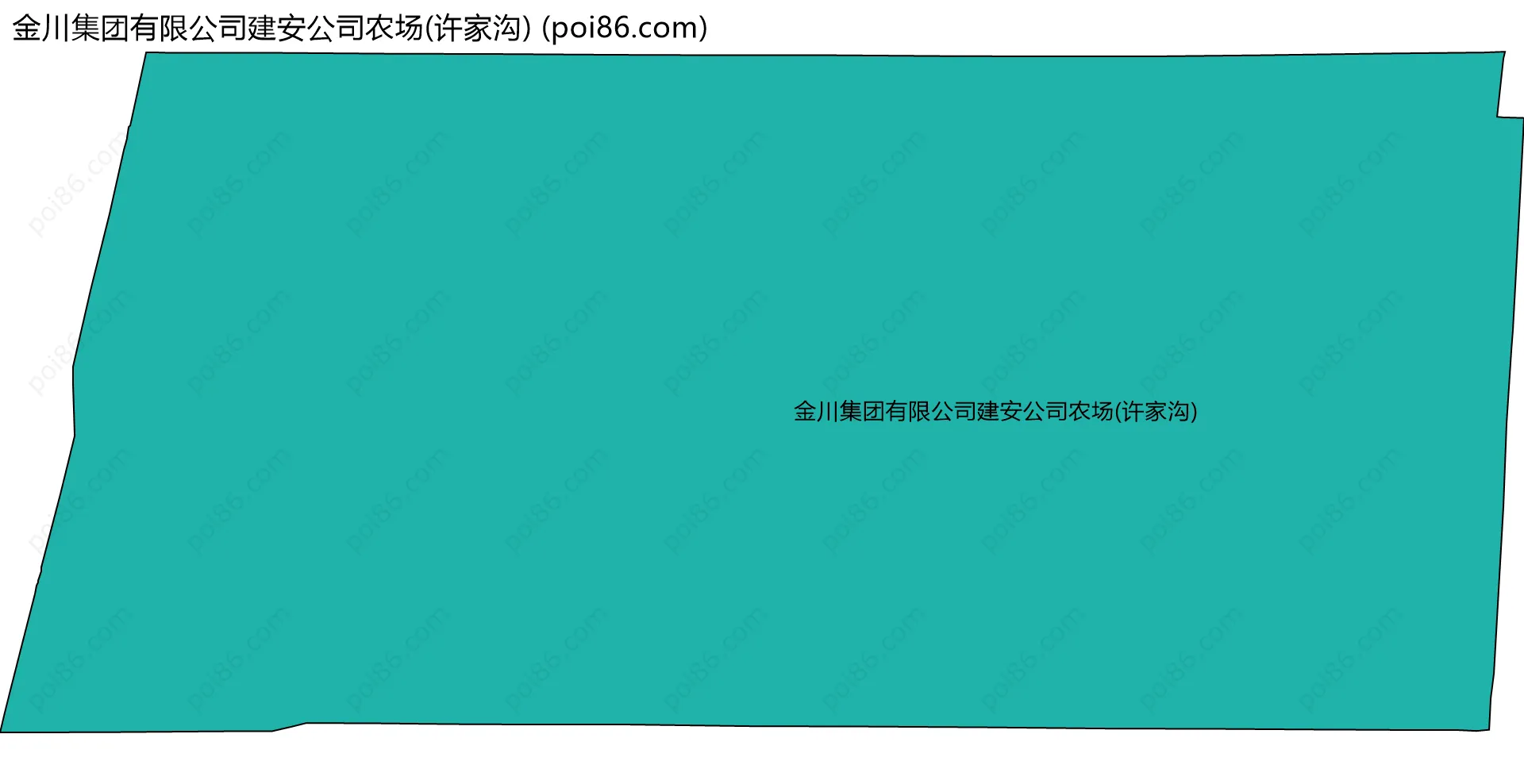 金川集团有限公司建安公司农场(许家沟)边界地图