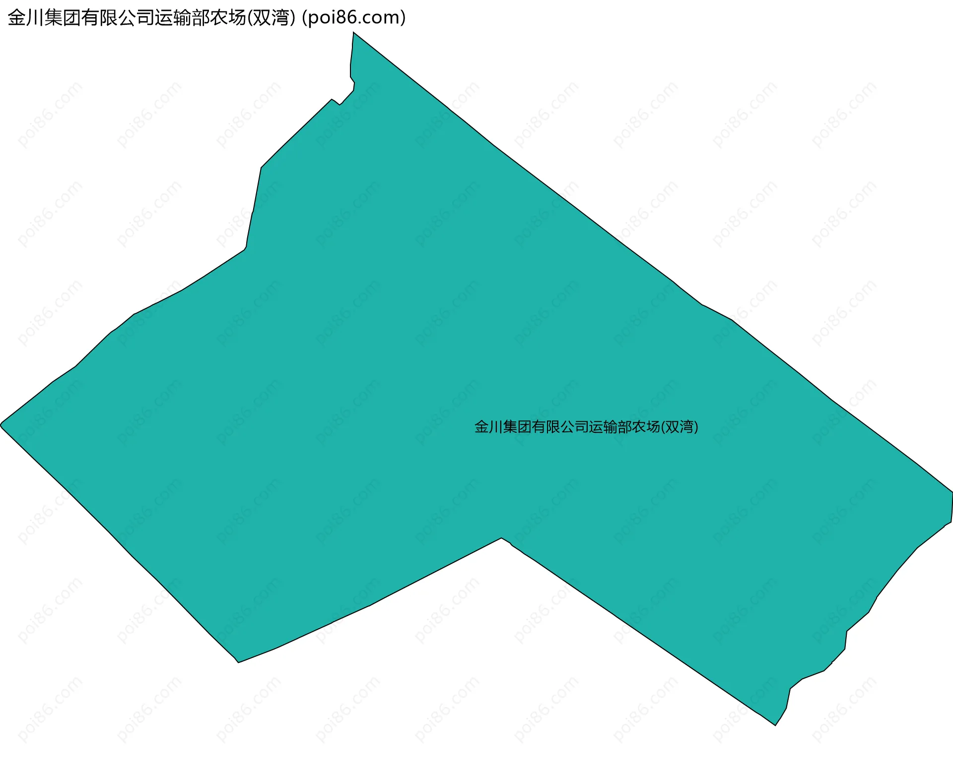 金川集团有限公司运输部农场(双湾)边界地图