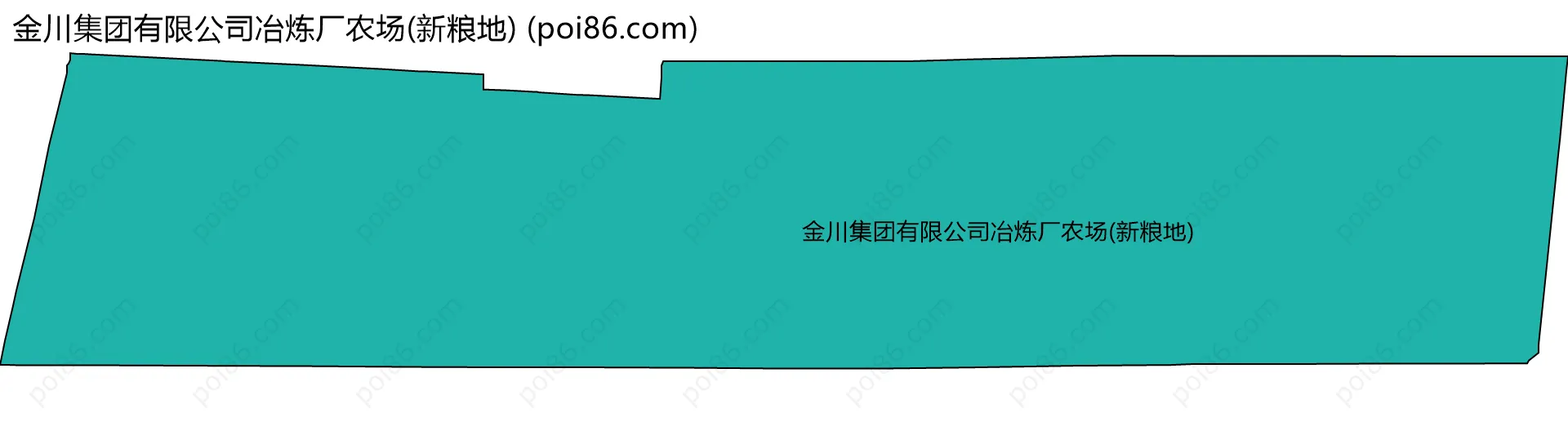 金川集团有限公司冶炼厂农场(新粮地)边界地图