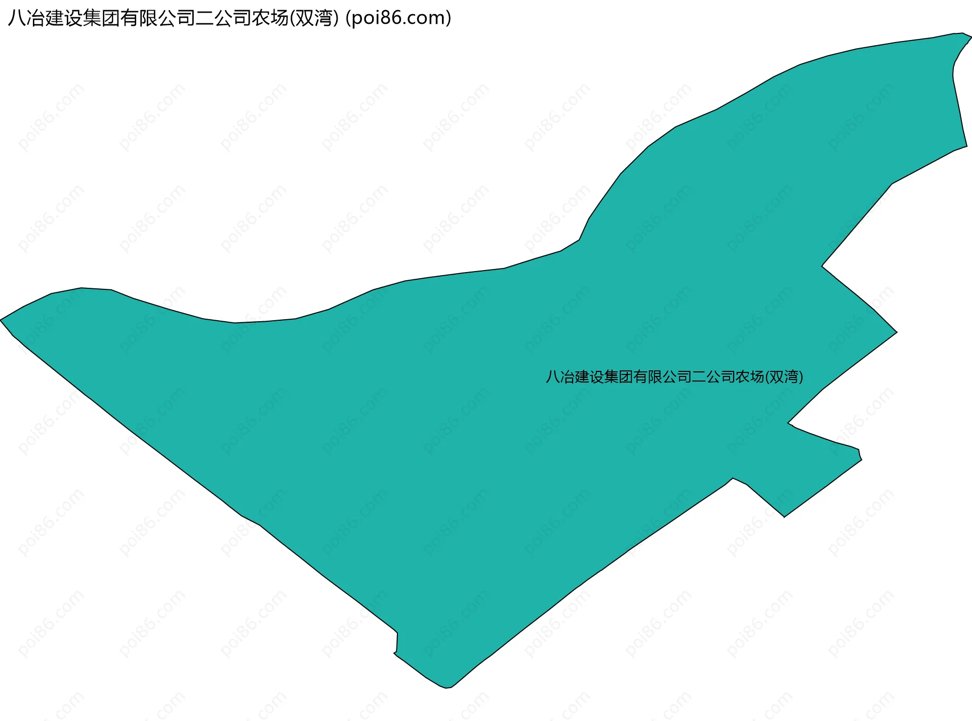八冶建设集团有限公司二公司农场(双湾)边界地图