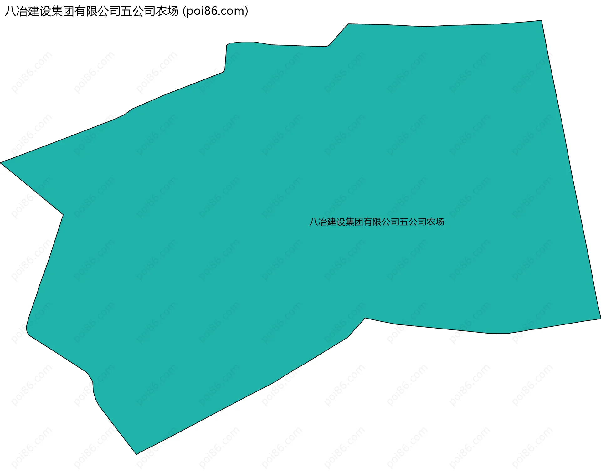八冶建设集团有限公司五公司农场边界地图