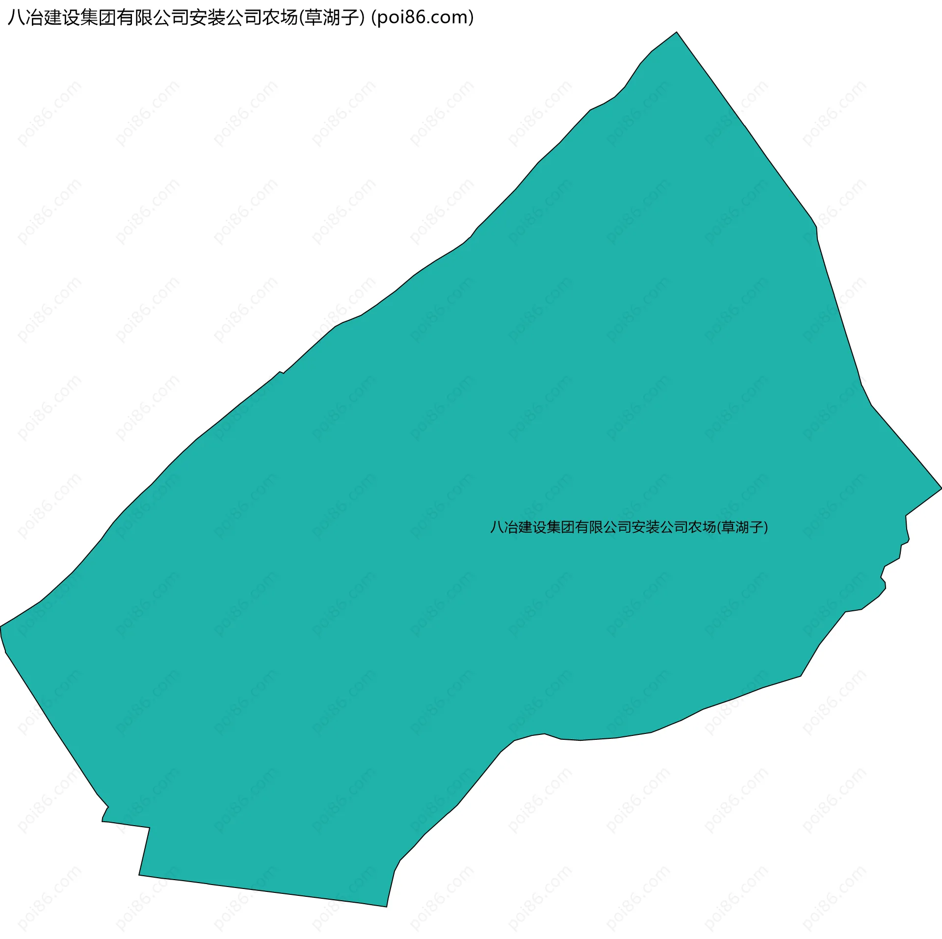 八冶建设集团有限公司安装公司农场(草湖子)边界地图