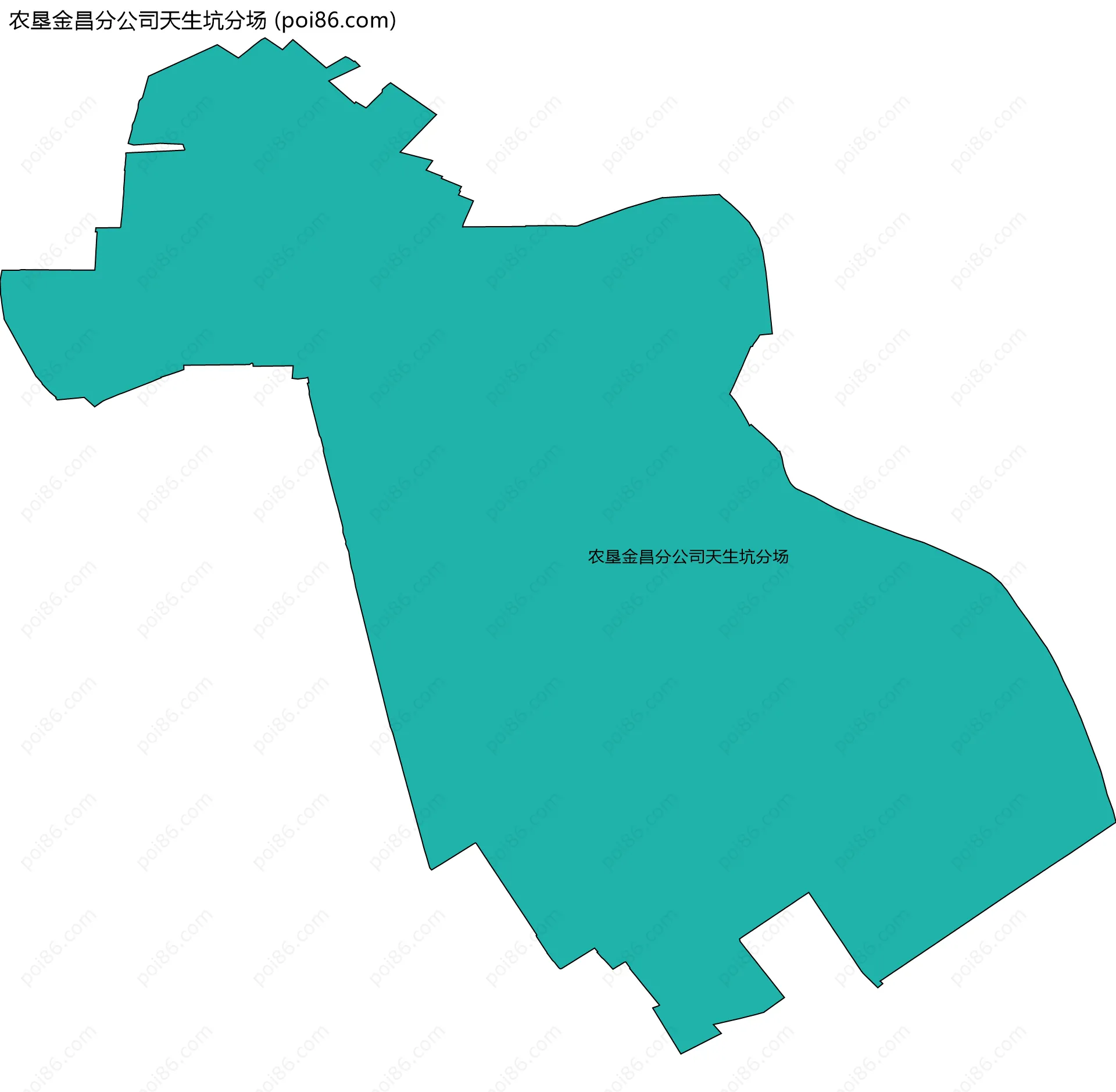 农垦金昌分公司天生坑分场边界地图