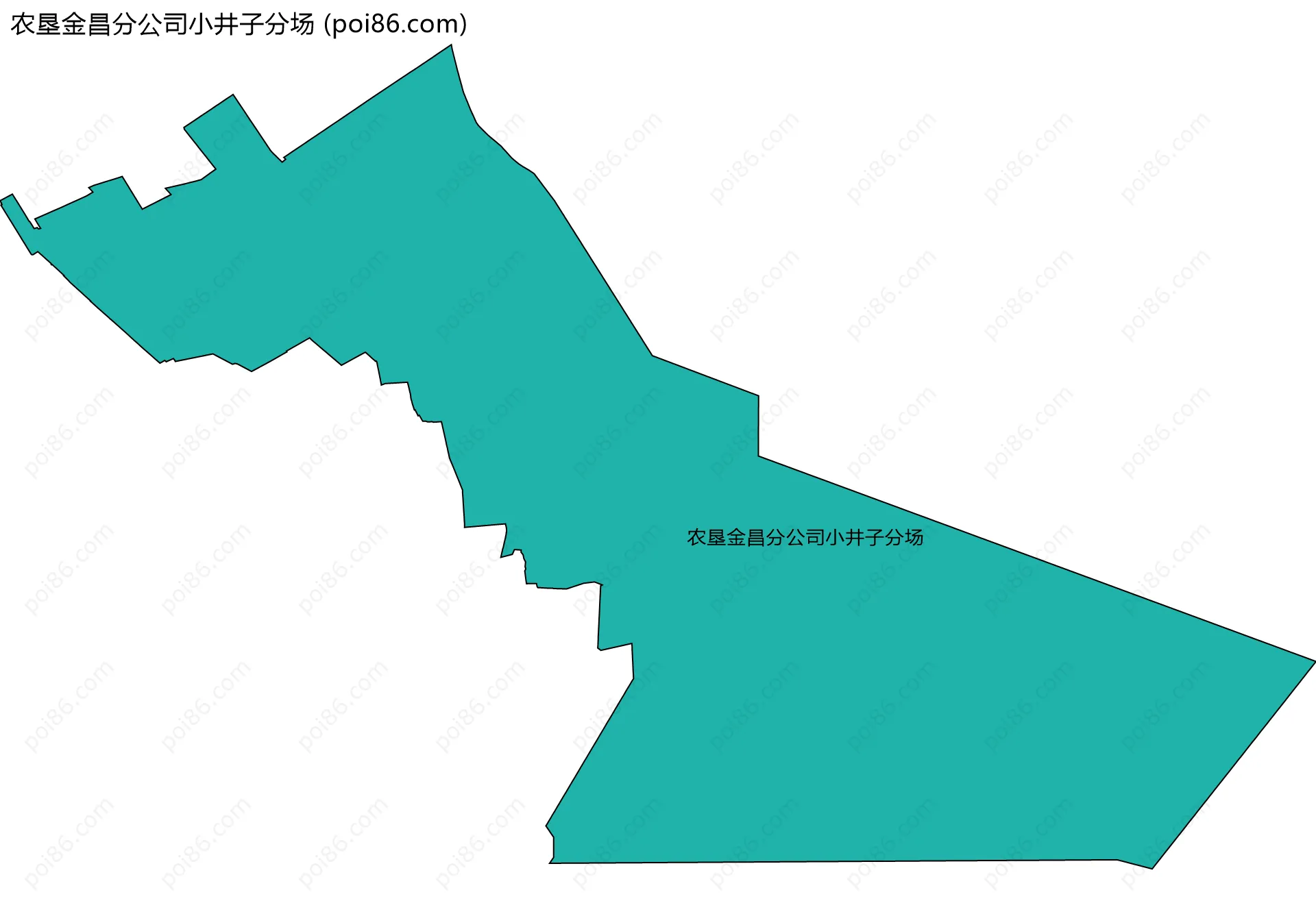 农垦金昌分公司小井子分场边界地图