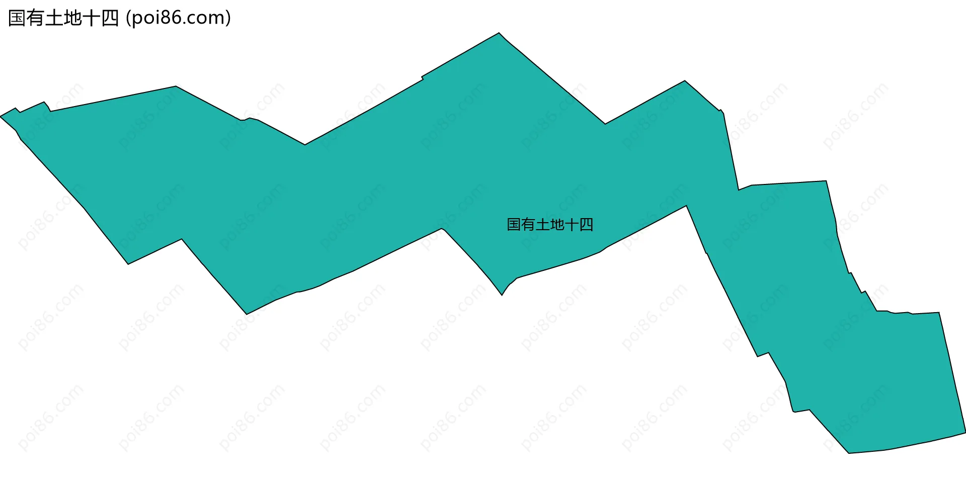 国有土地十四边界地图