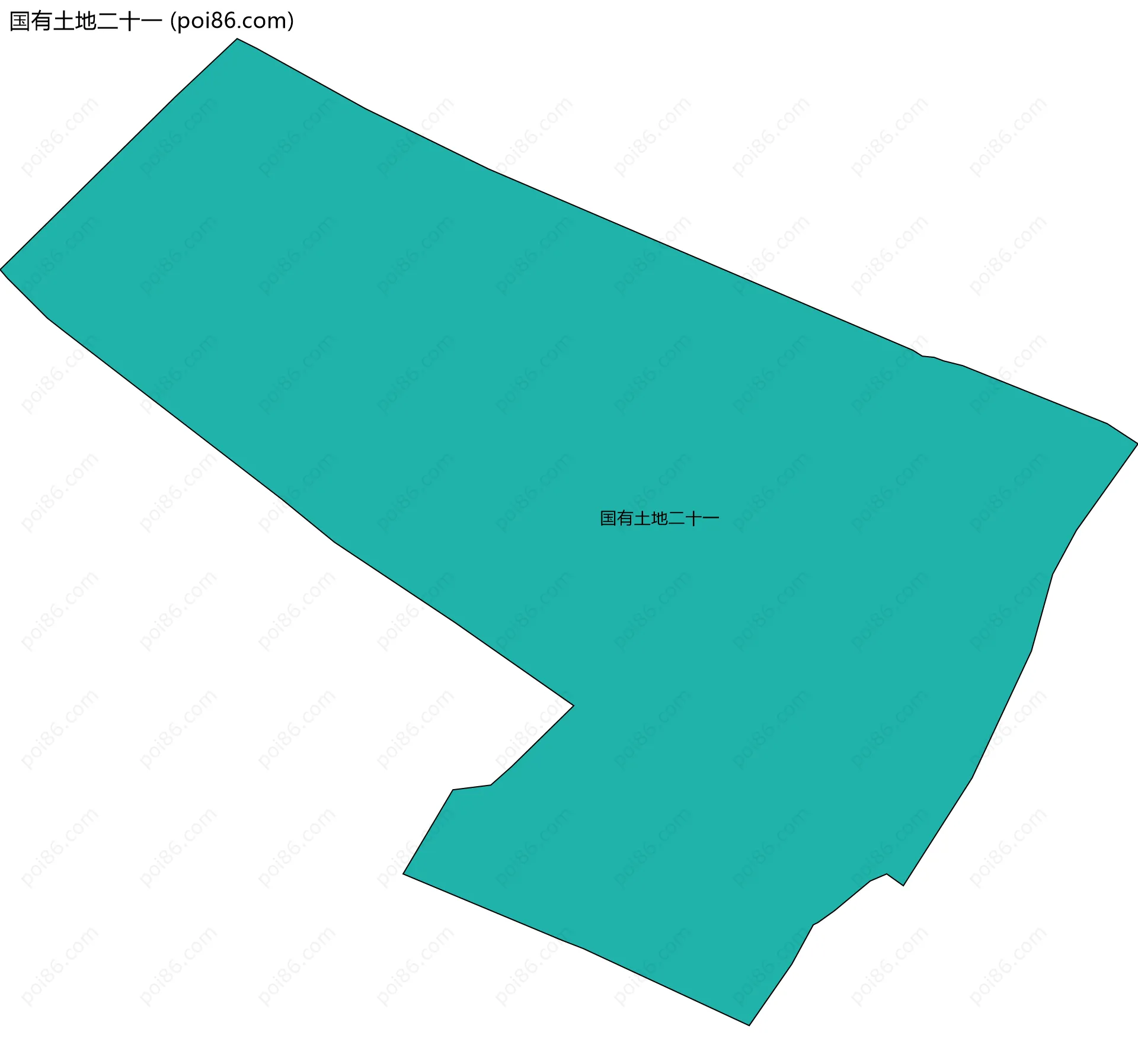 国有土地二十一边界地图