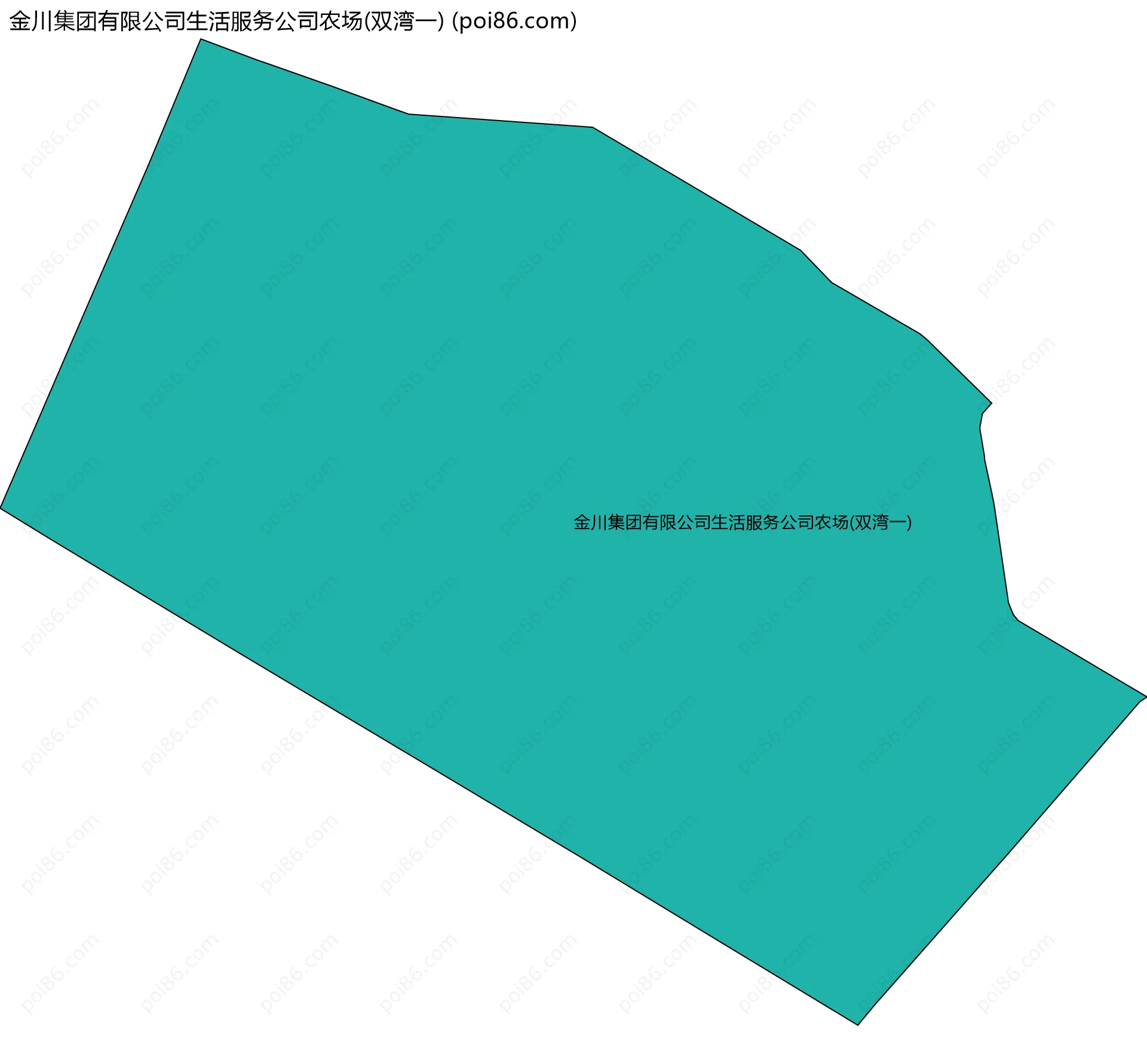 金川集团有限公司生活服务公司农场(双湾一)边界地图