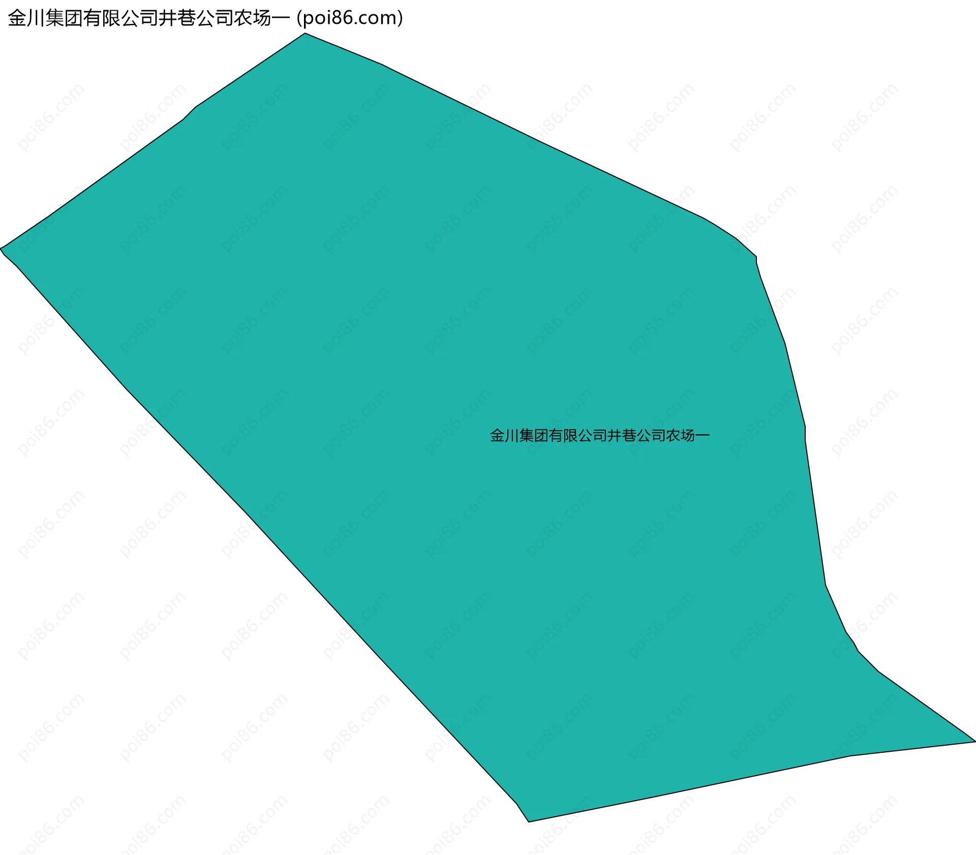 金川集团有限公司井巷公司农场一边界地图
