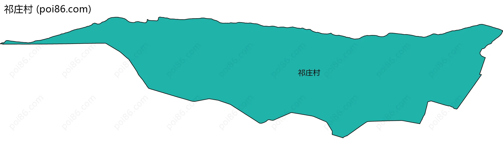 祁庄村边界地图