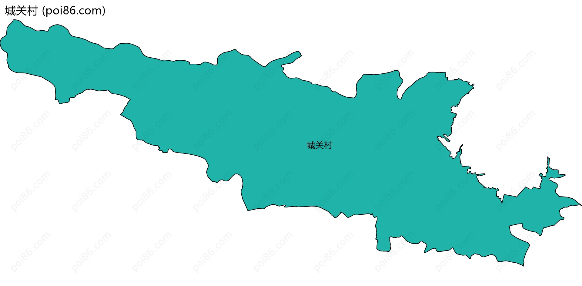 城关村边界地图