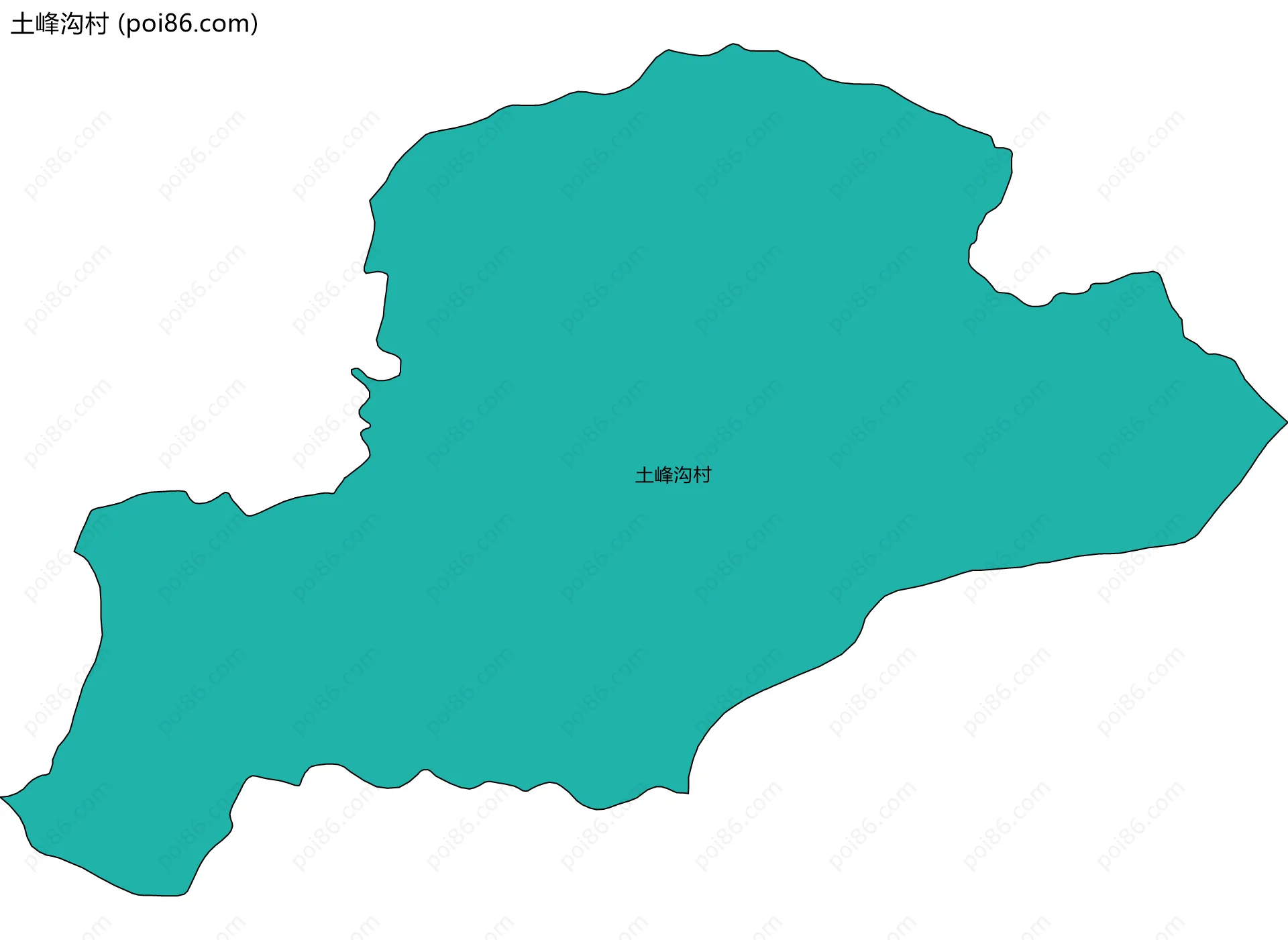 土峰沟村边界地图