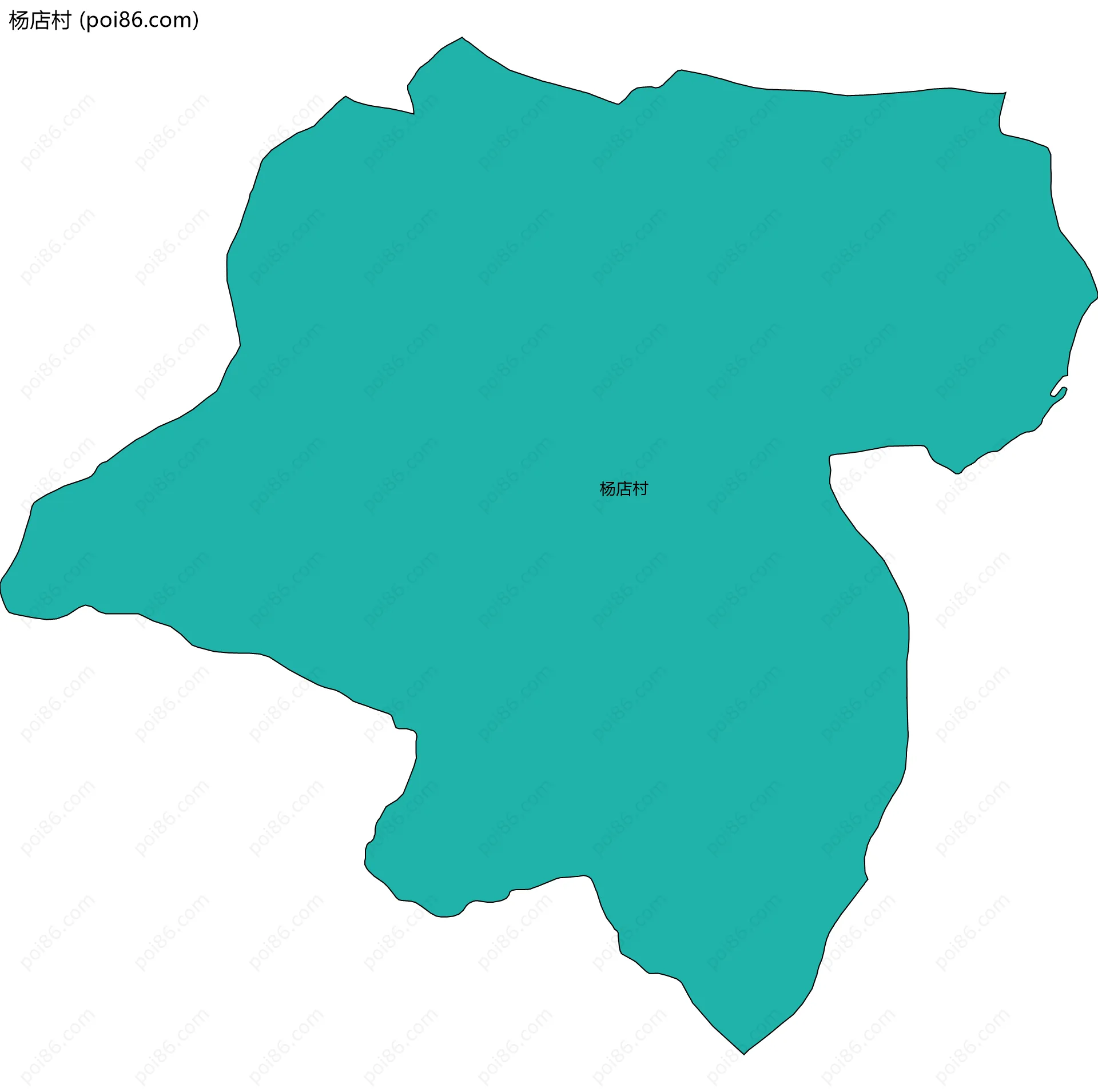 杨店村边界地图