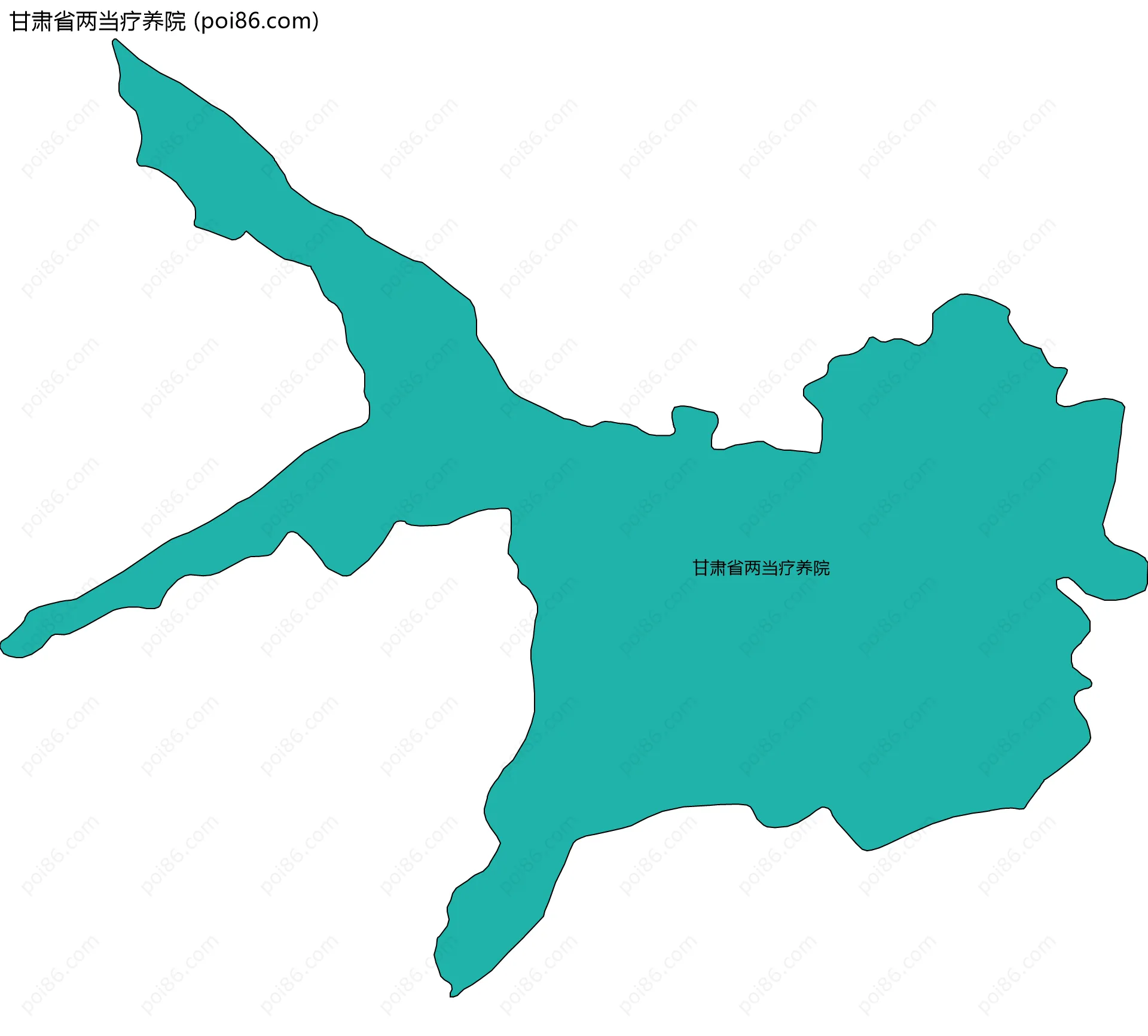 甘肃省两当疗养院边界地图