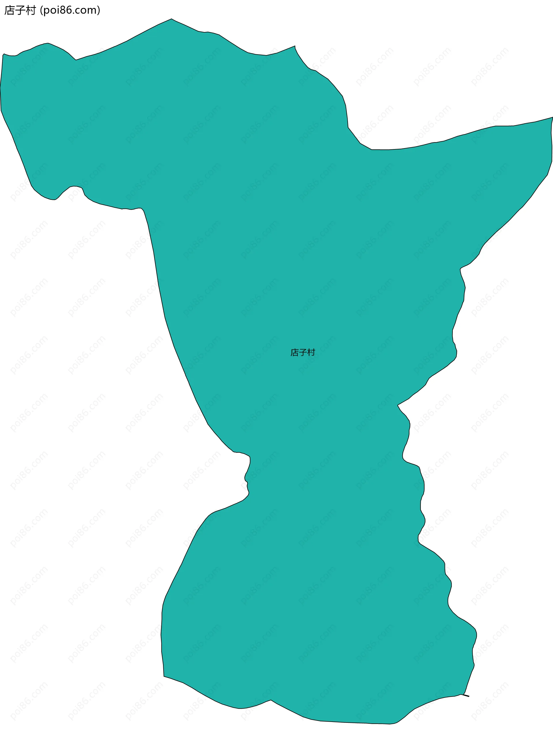 店子村边界地图