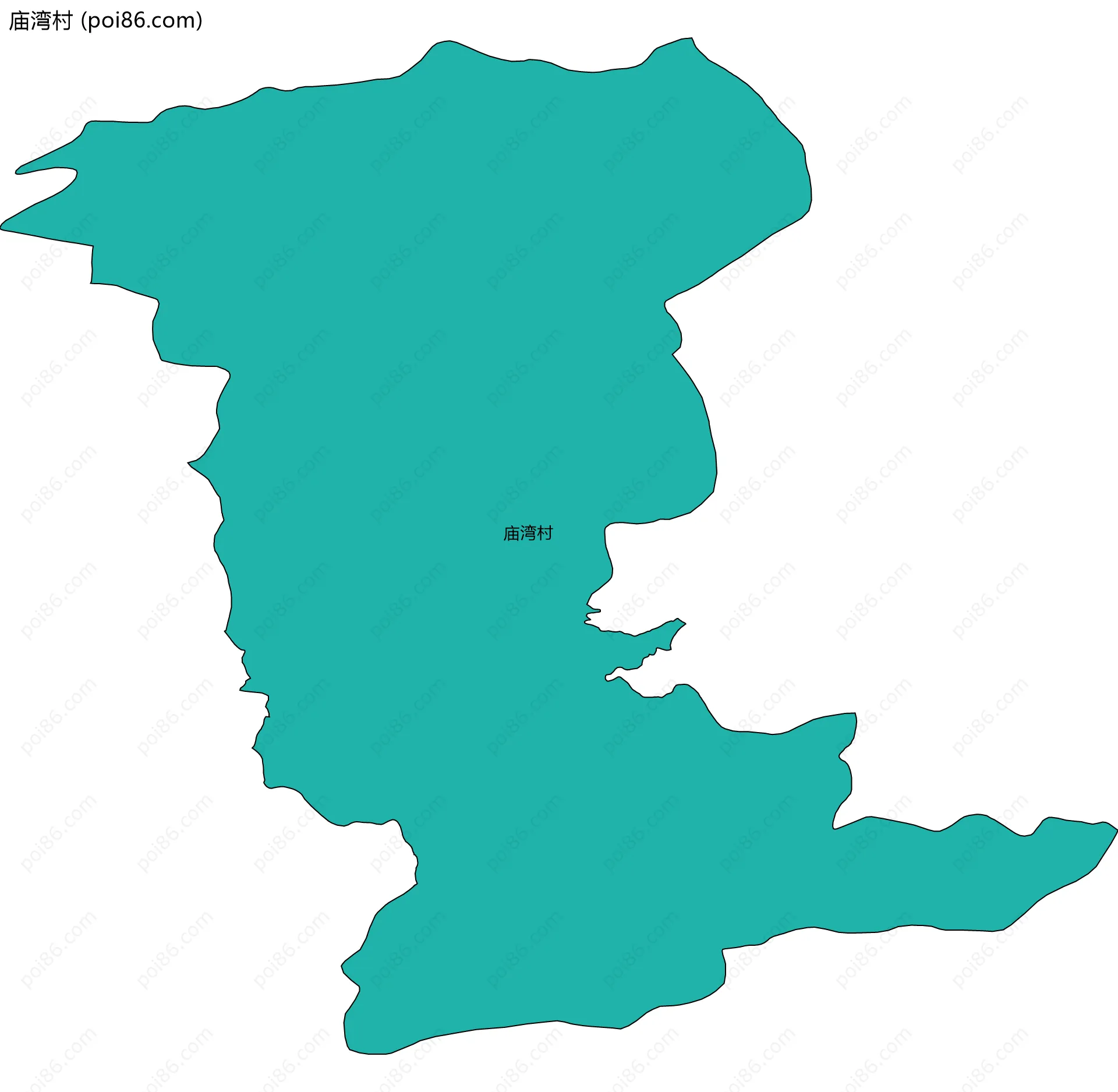 庙湾村边界地图