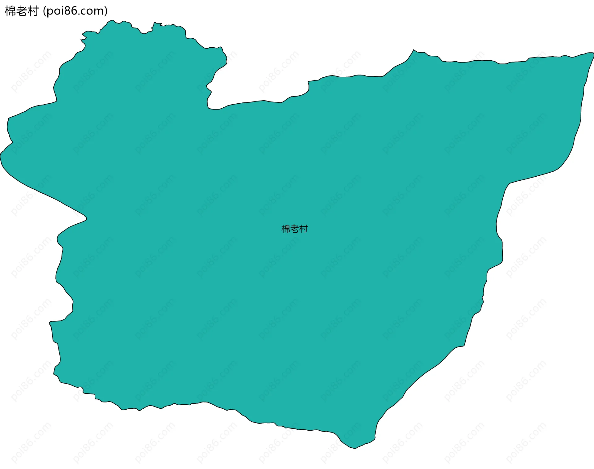 棉老村边界地图