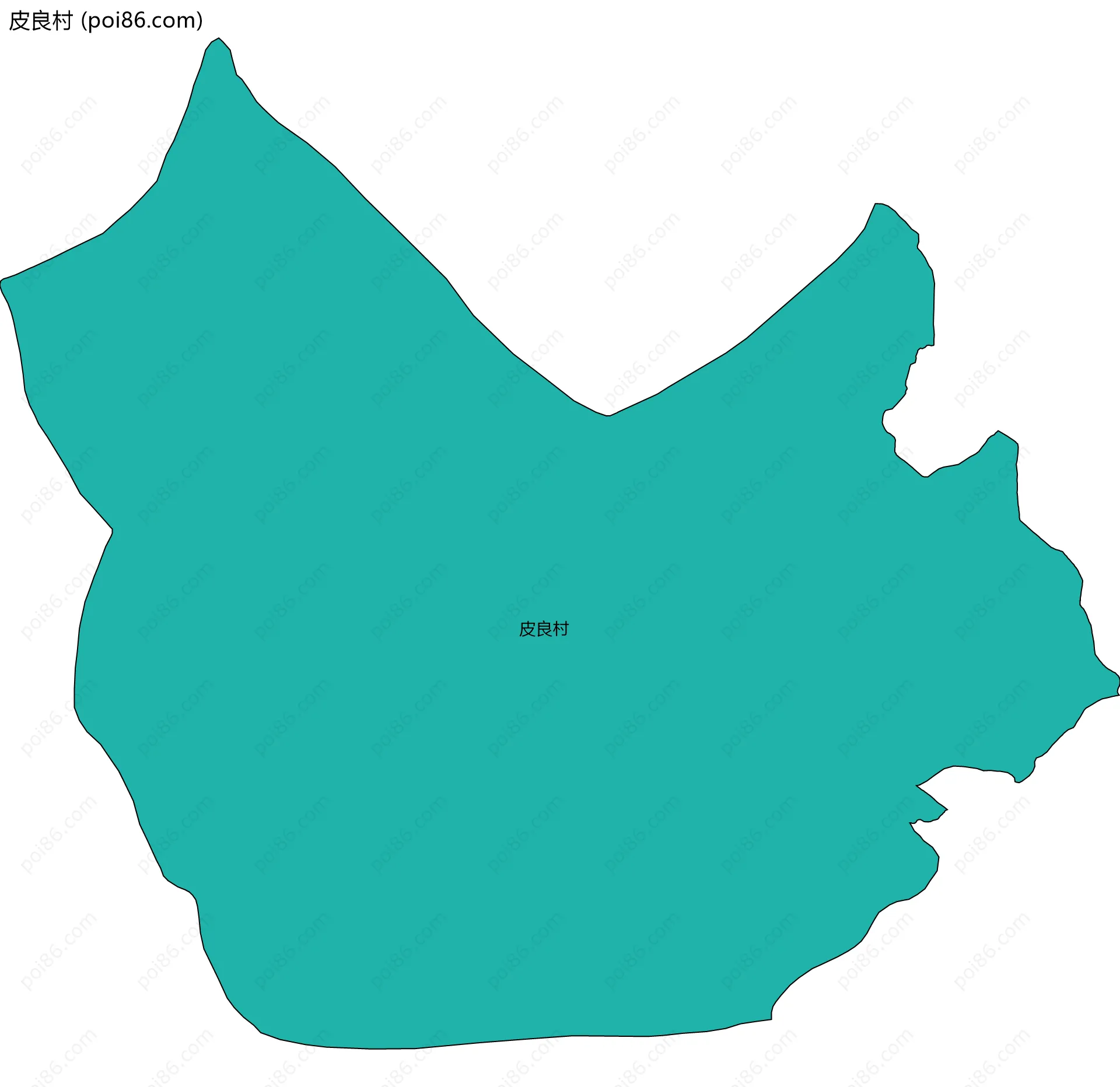 皮良村边界地图