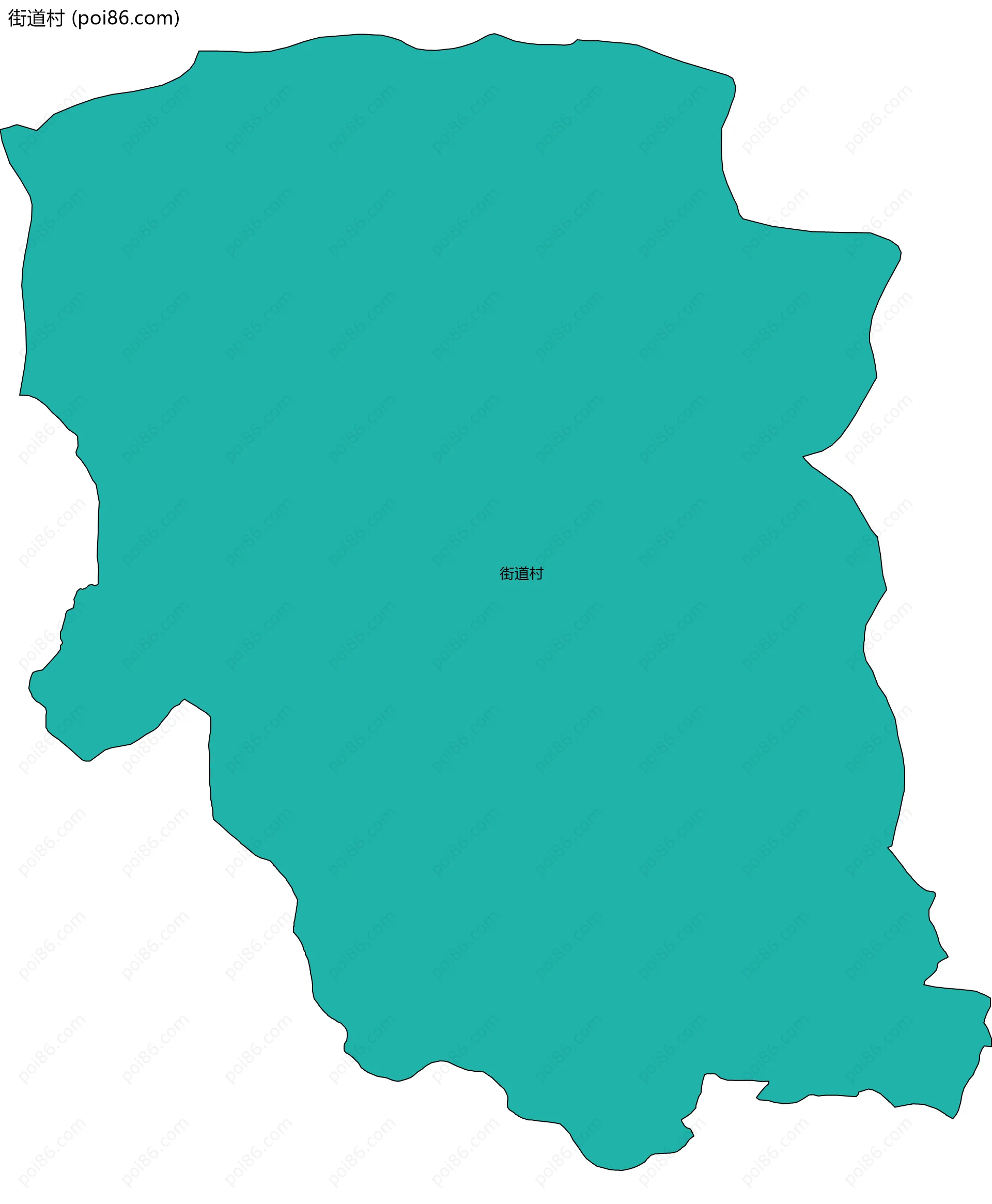 街道村边界地图