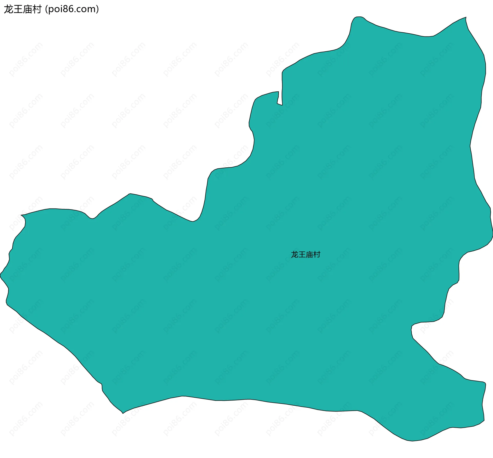 龙王庙村边界地图