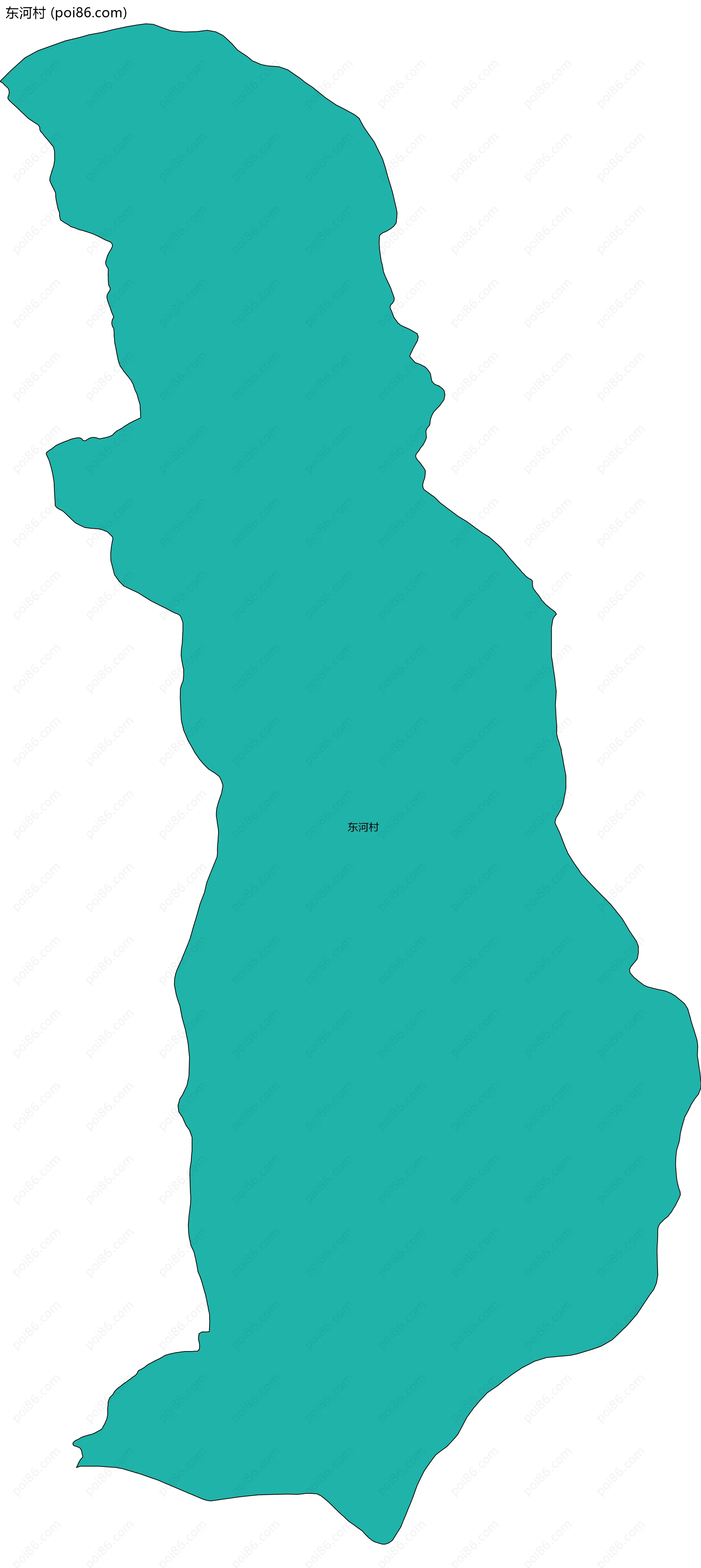 东河村边界地图