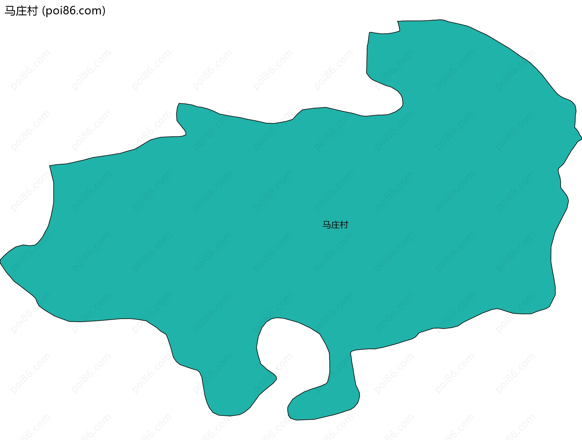 马庄村边界地图