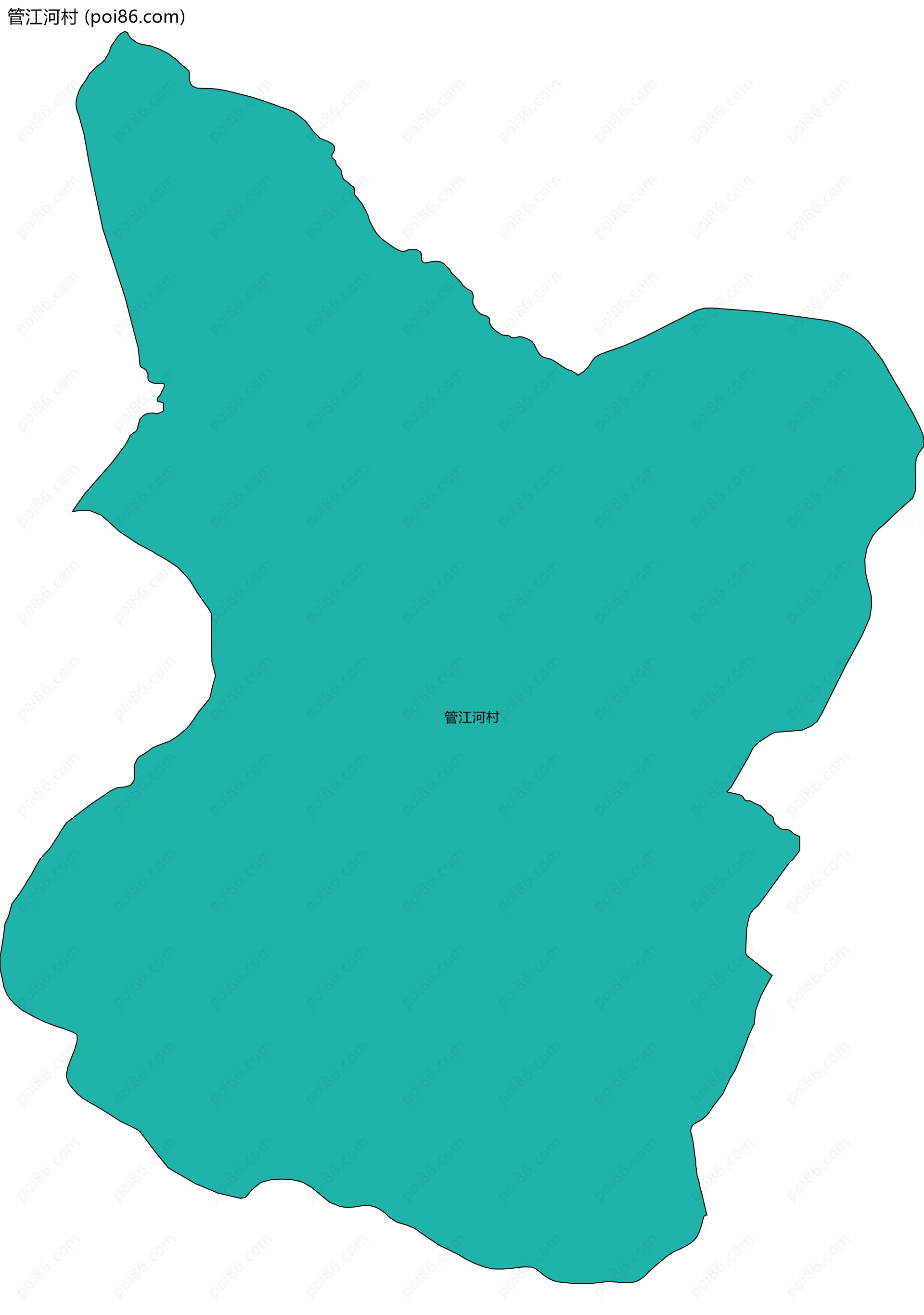 管江河村边界地图