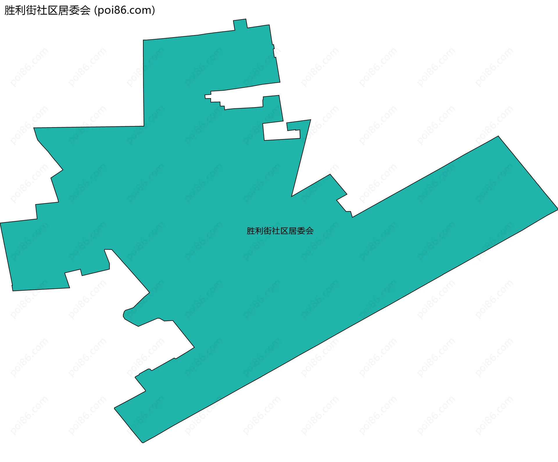 胜利街社区居委会边界地图