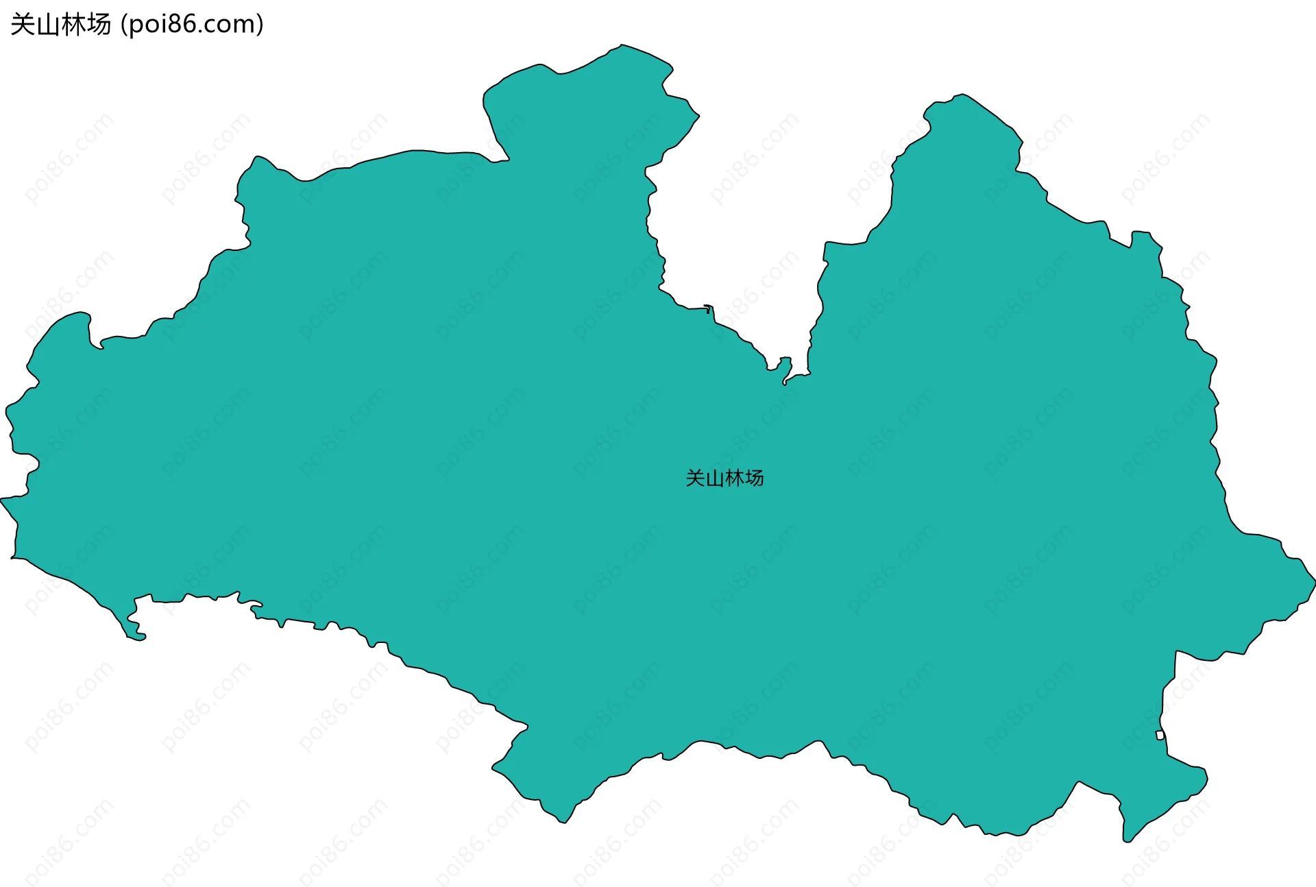 关山林场边界地图