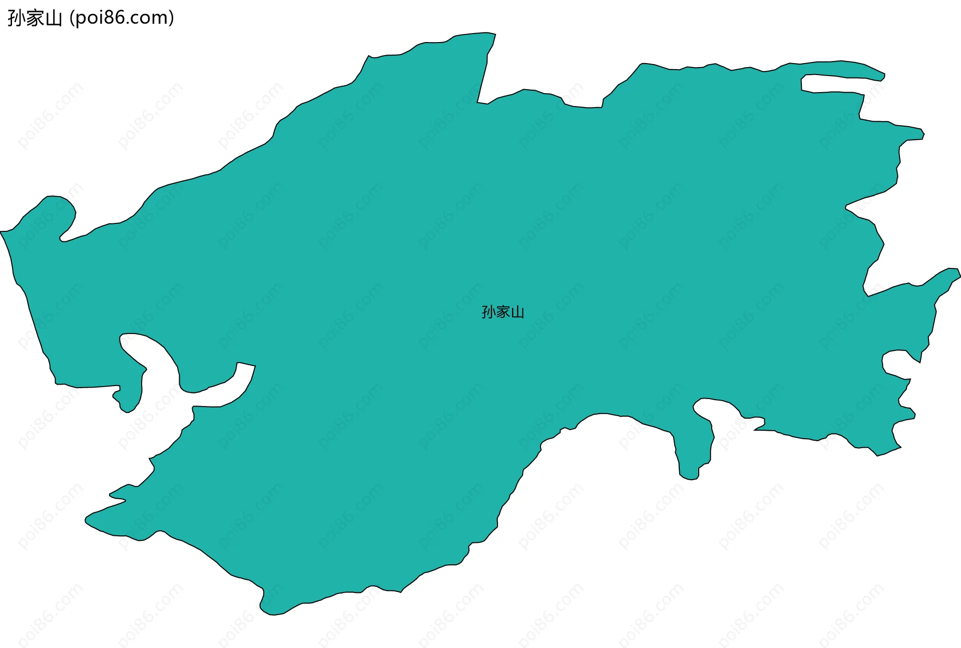 孙家山边界地图