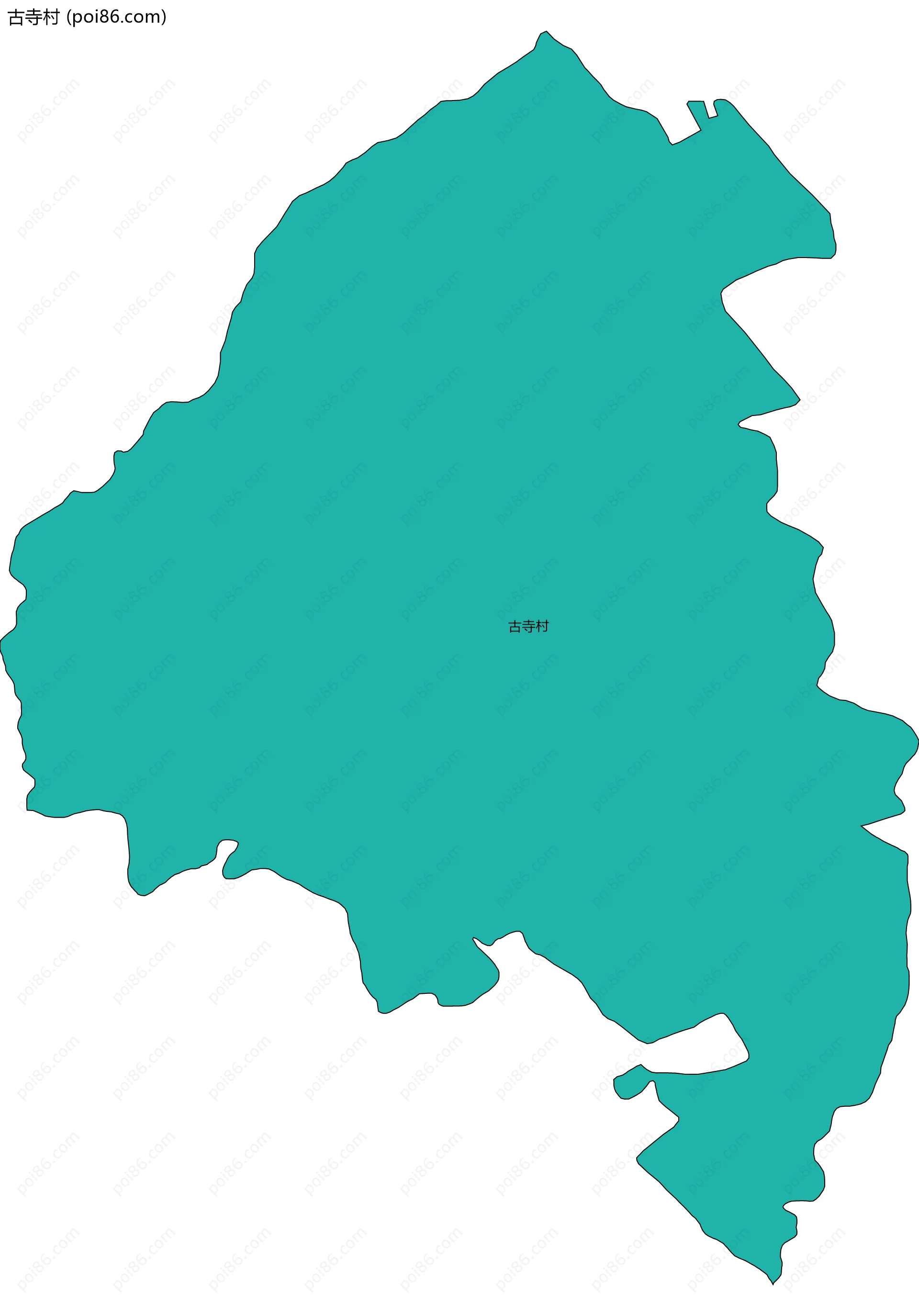 古寺村边界地图