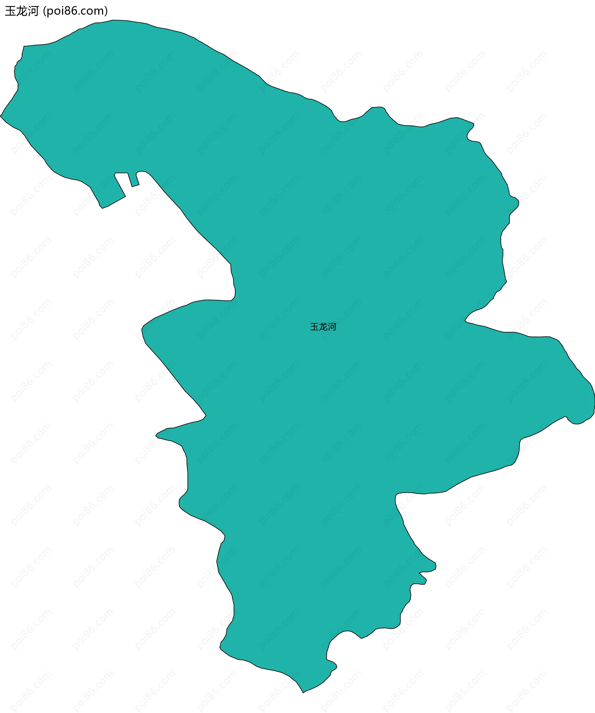 玉龙河边界地图