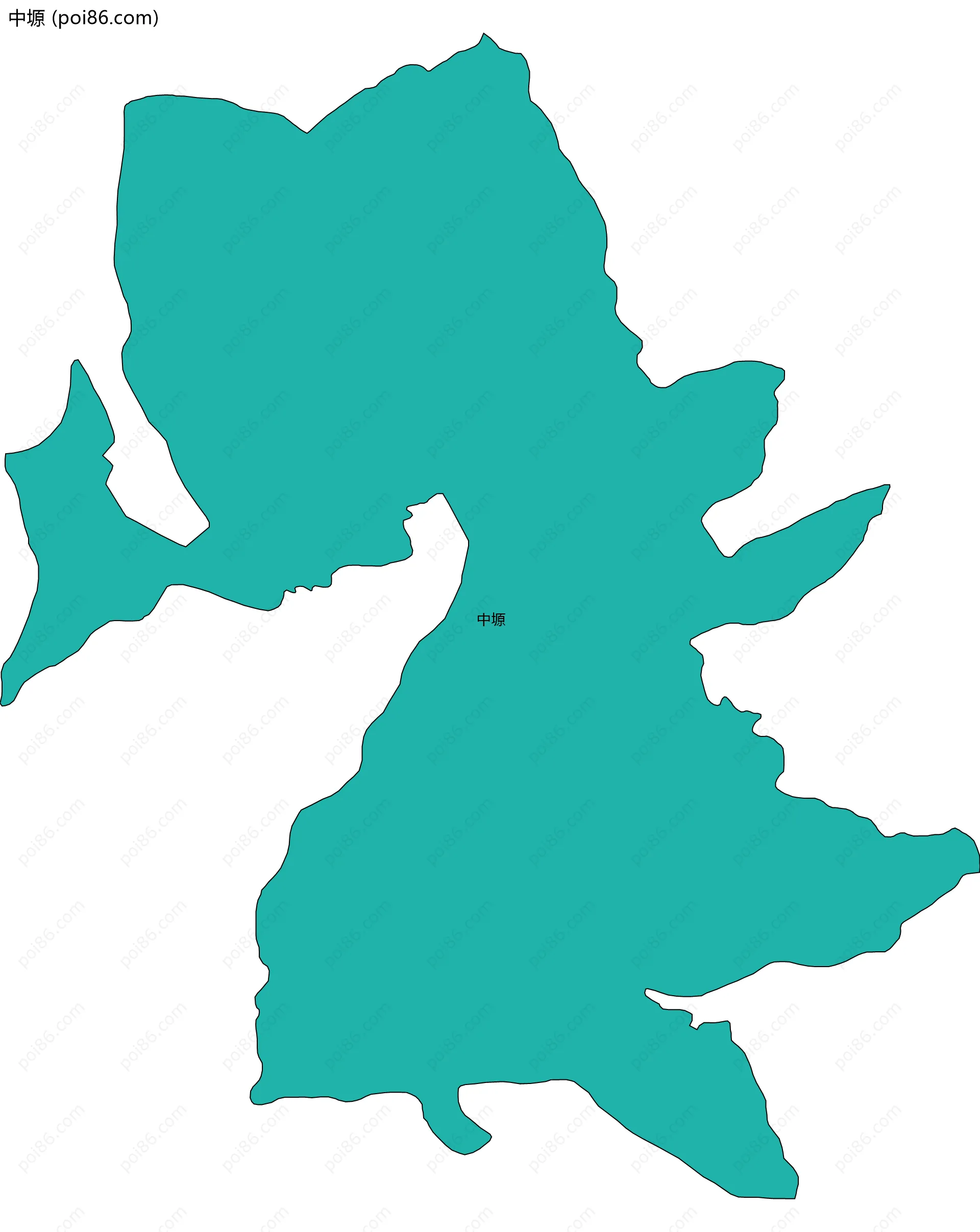 中塬边界地图