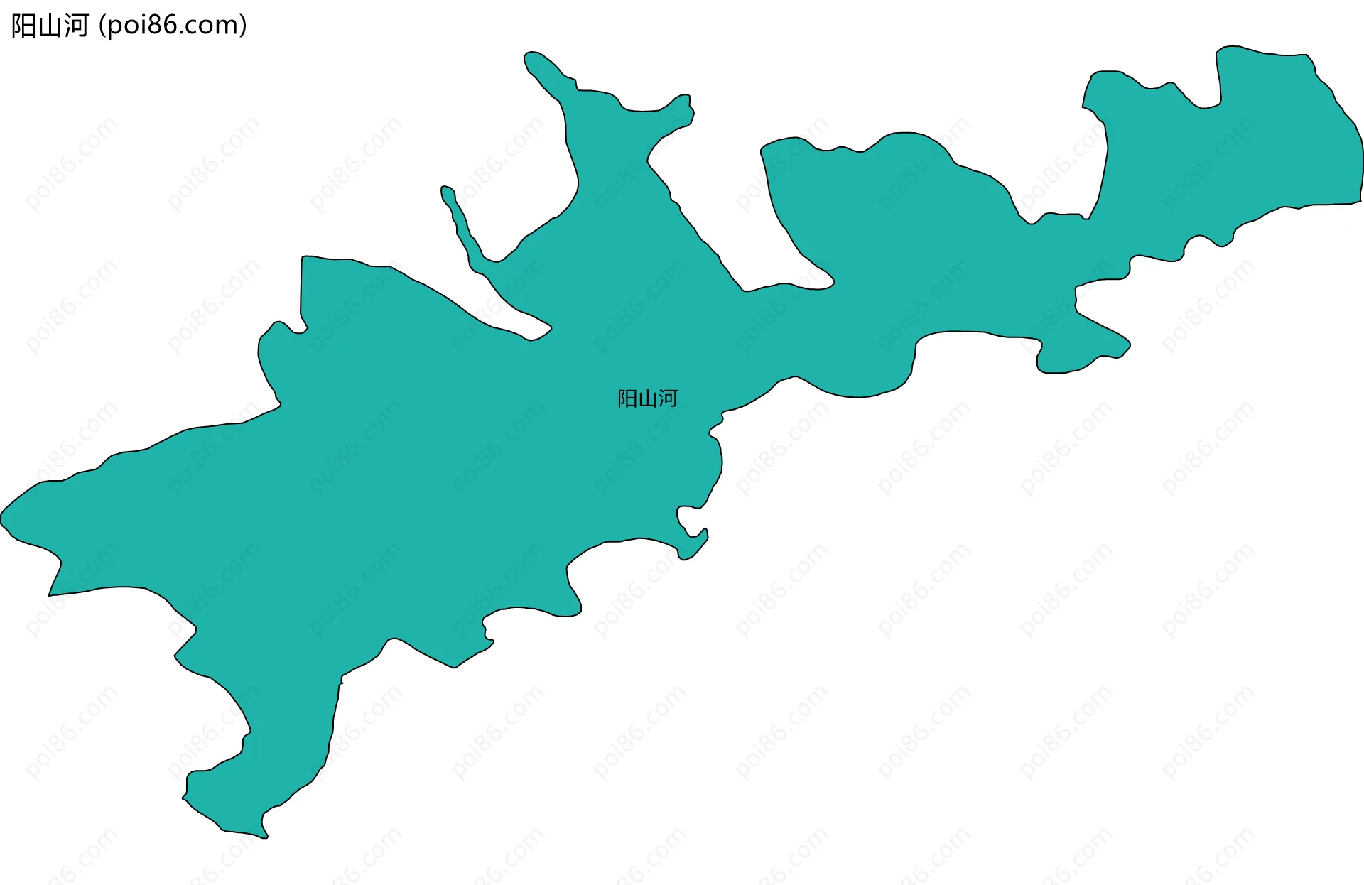 阳山河边界地图
