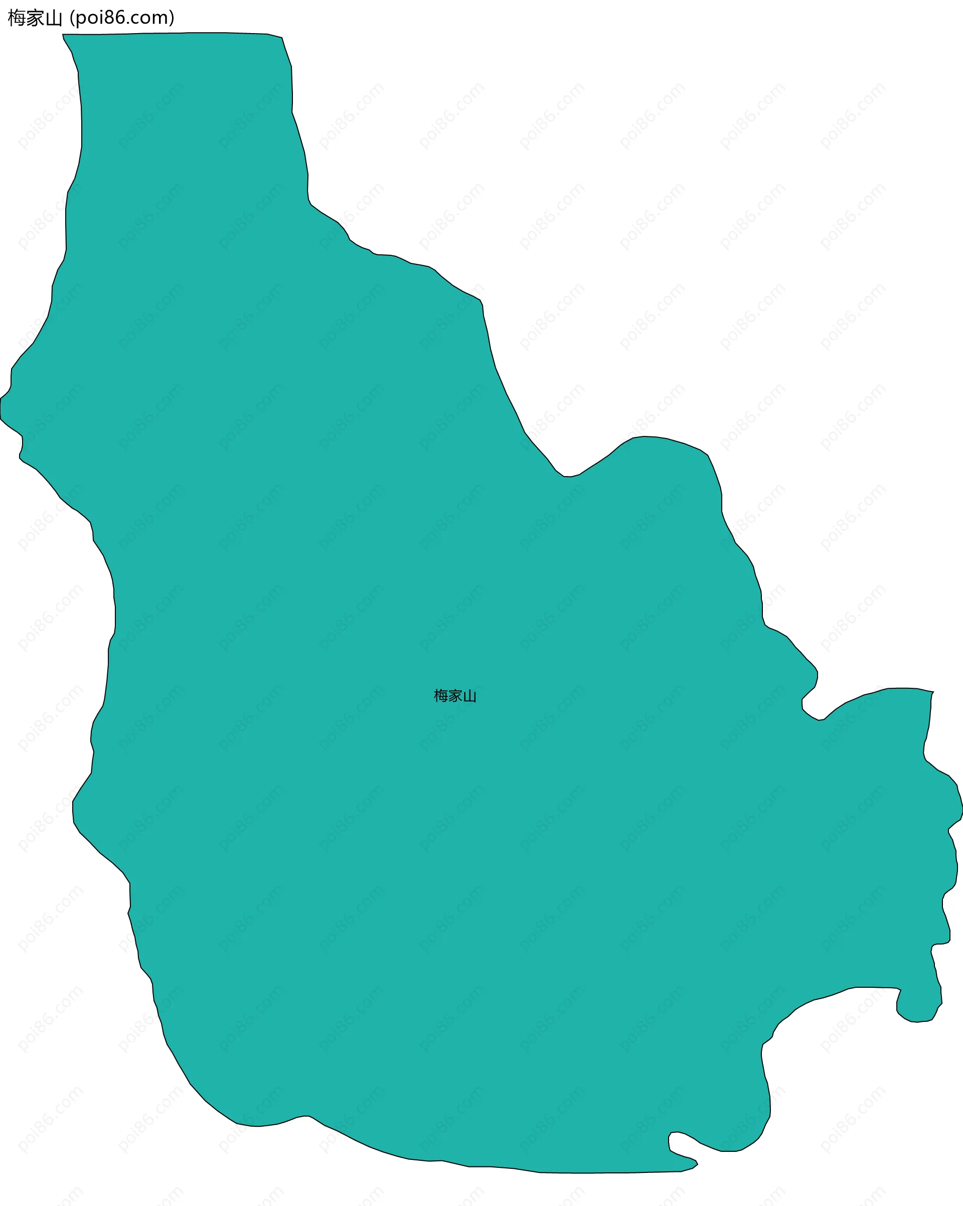 梅家山边界地图