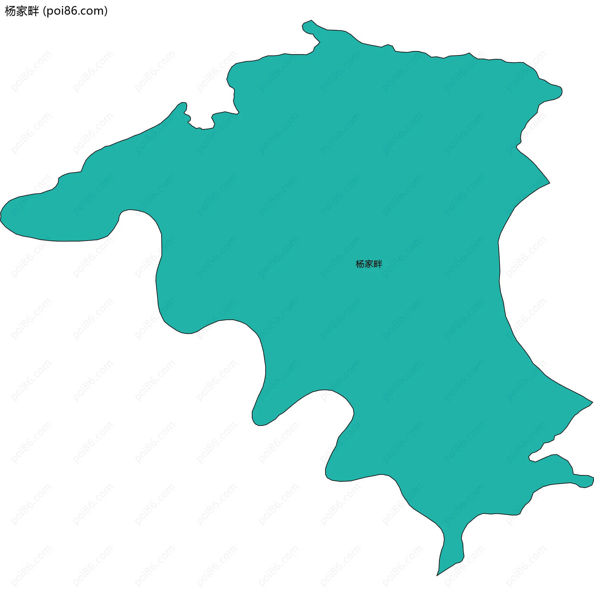 杨家畔边界地图